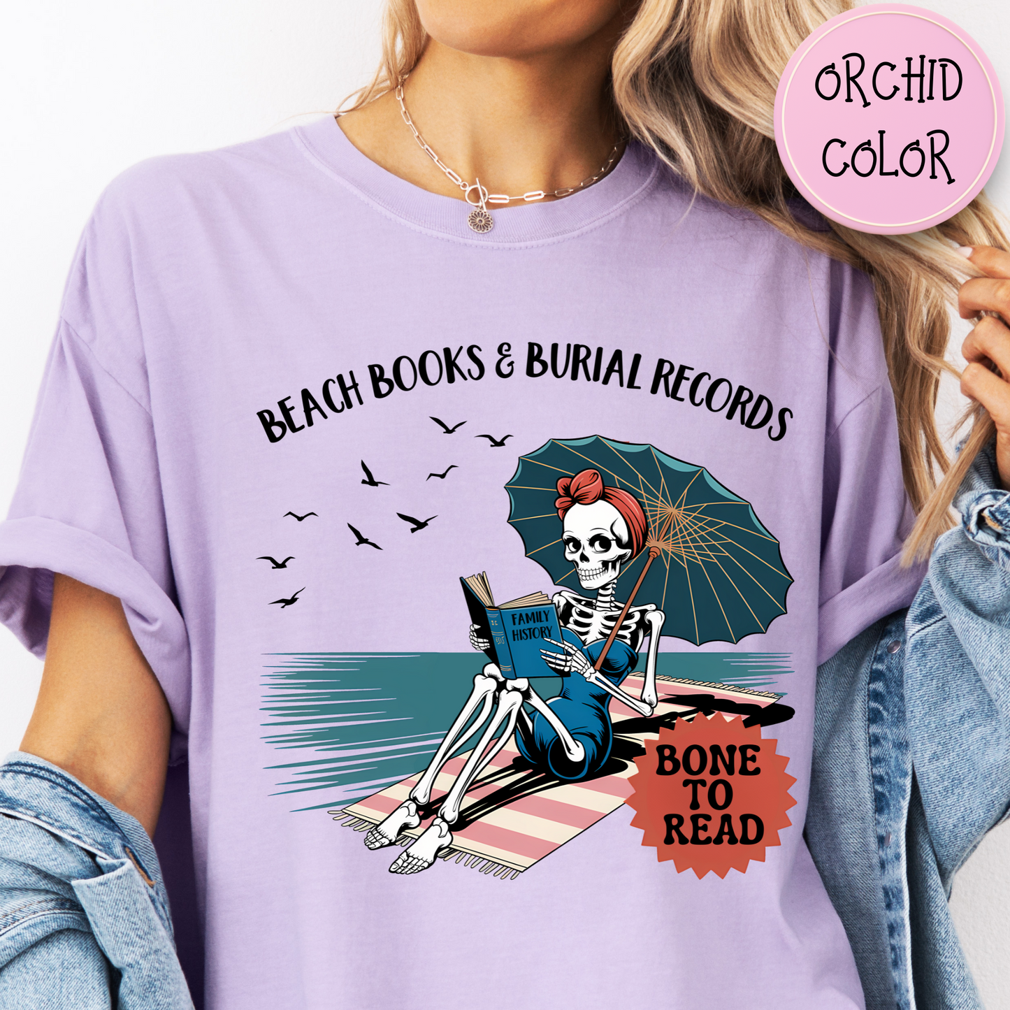 Beach Books & Burial Records T-Shirt