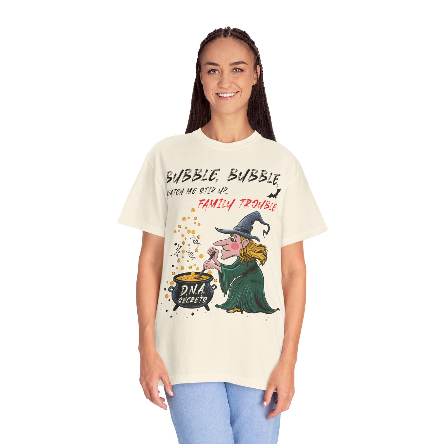 Funny DNA Genealogy T-Shirt Bubble Trouble