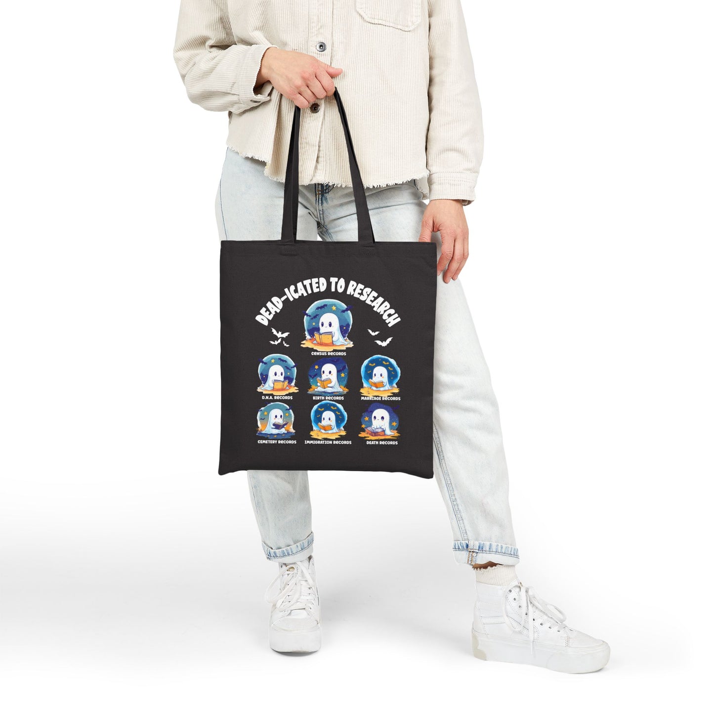 Dedicated to Research Ghost Tote Bag