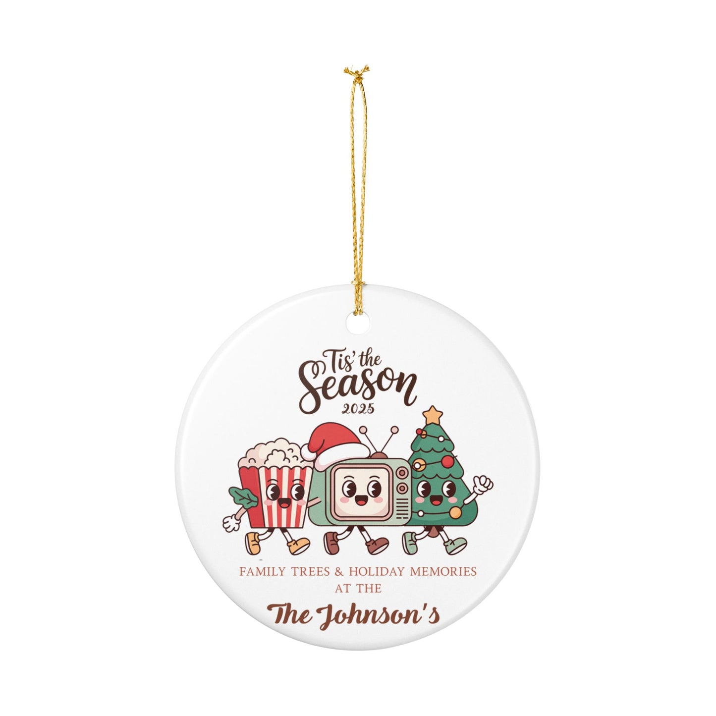 Custom Retro Christmas Ornament