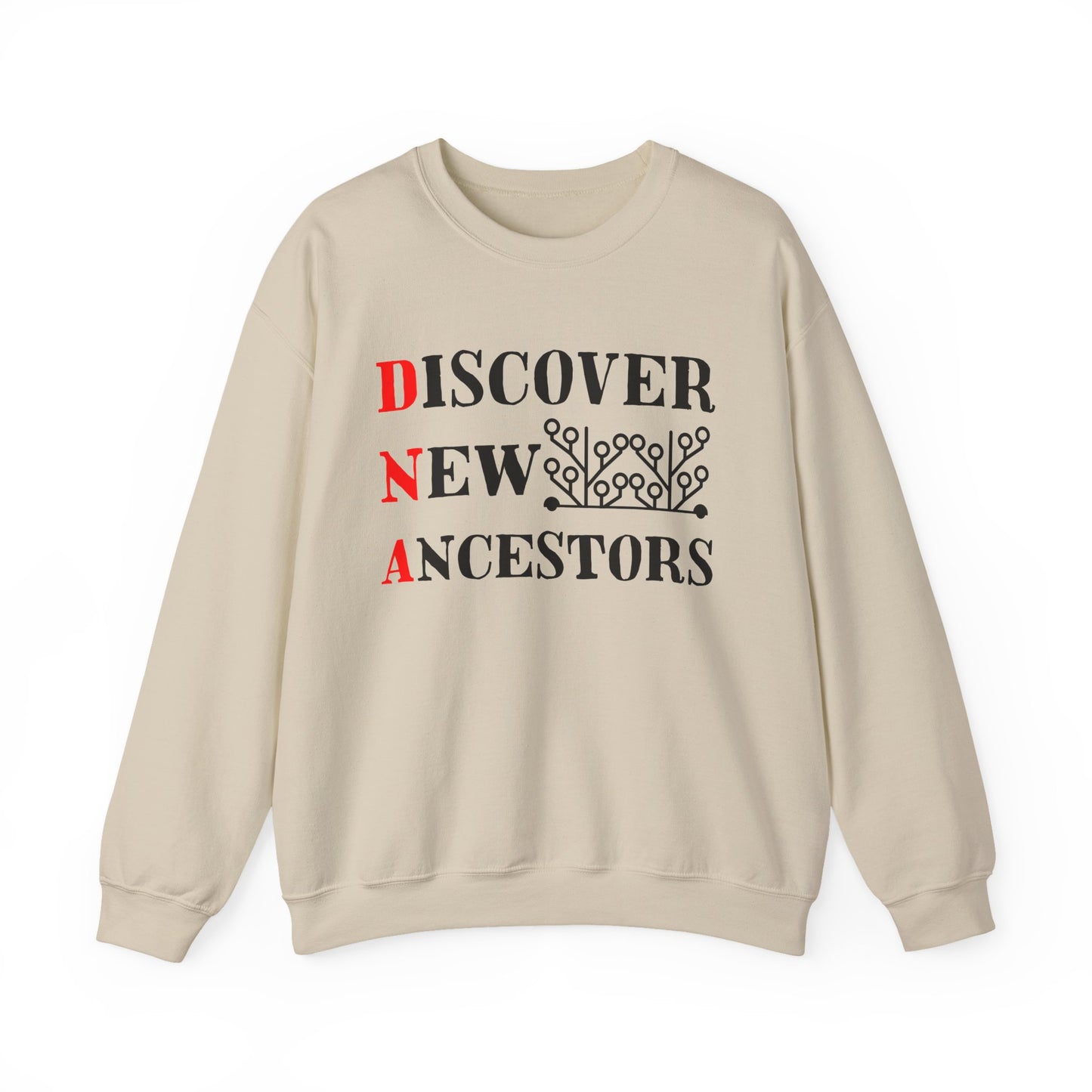 DNA - Discover New Ancestors Sweatshirt for Genealogy Fans