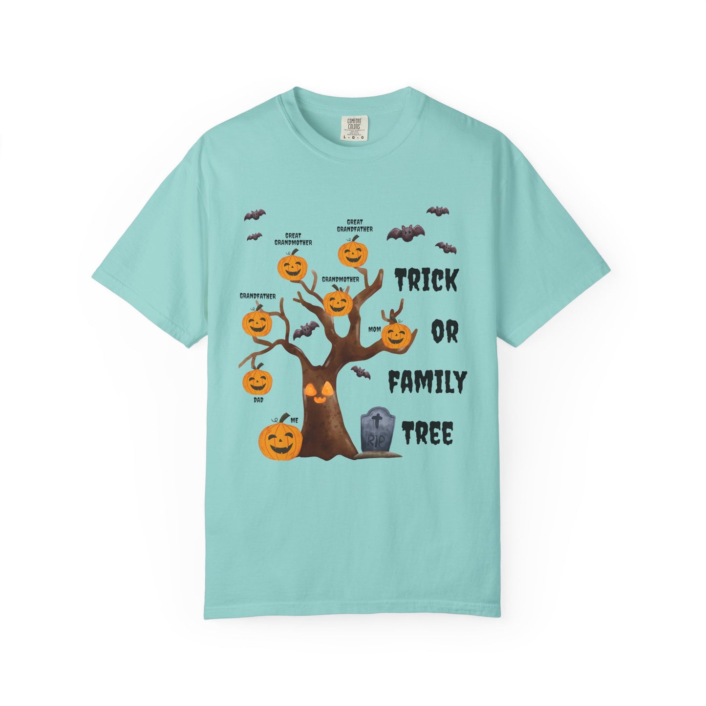 Trick or Family Tree Comfort Colors Genealogy T-Shirt Gift