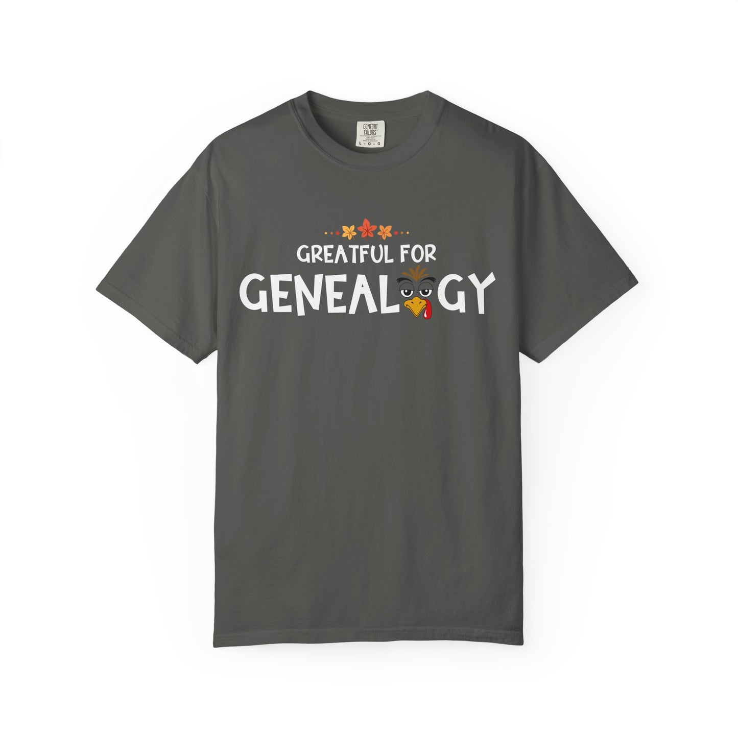 Grateful for Genealogy Thanksgiving Tshirt Gift