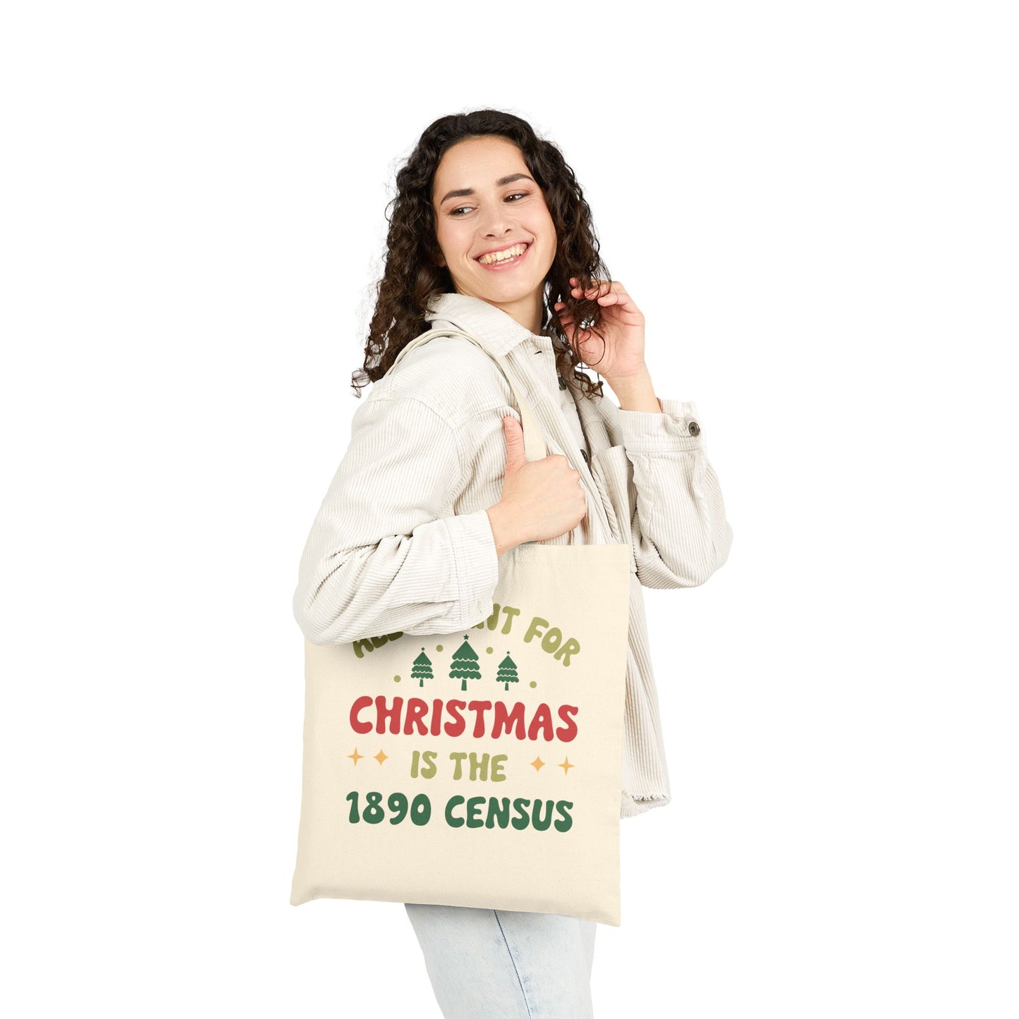Christmas 1890 Census Tote Bag