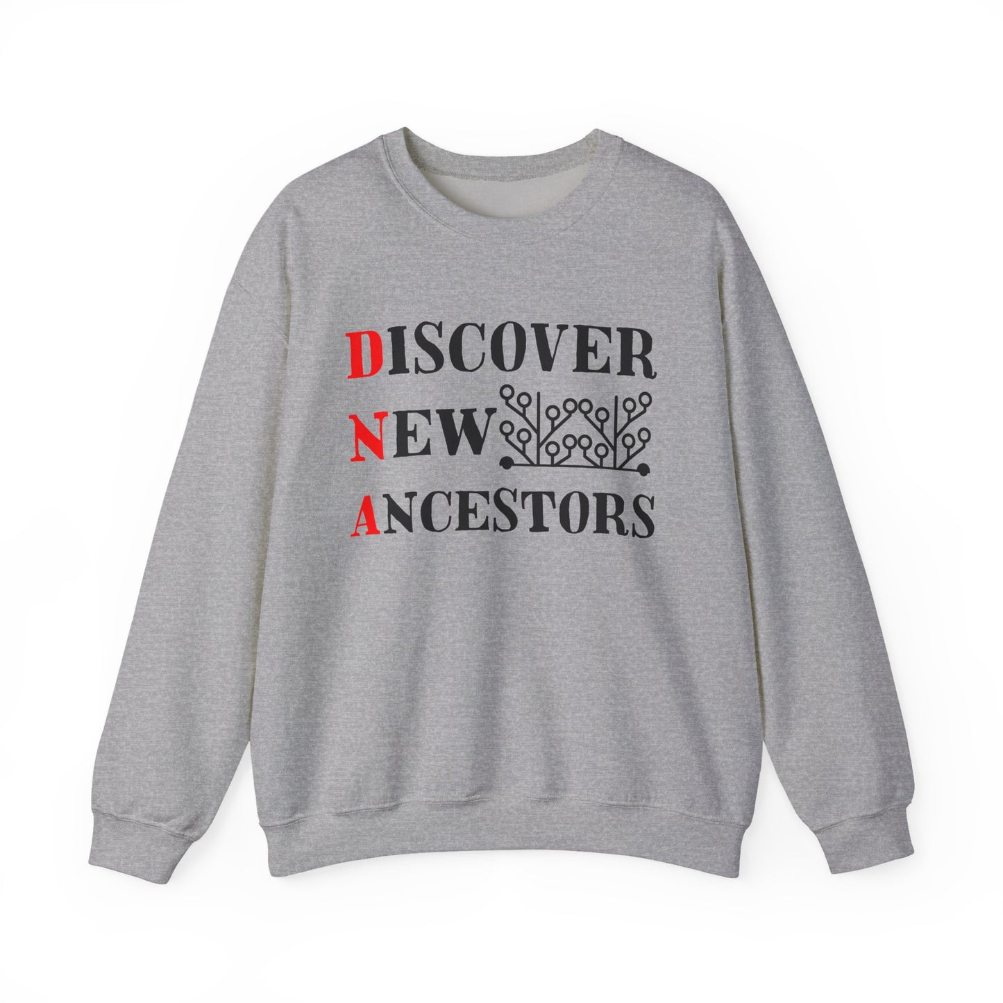DNA - Discover New Ancestors Sweatshirt for Genealogy Fans