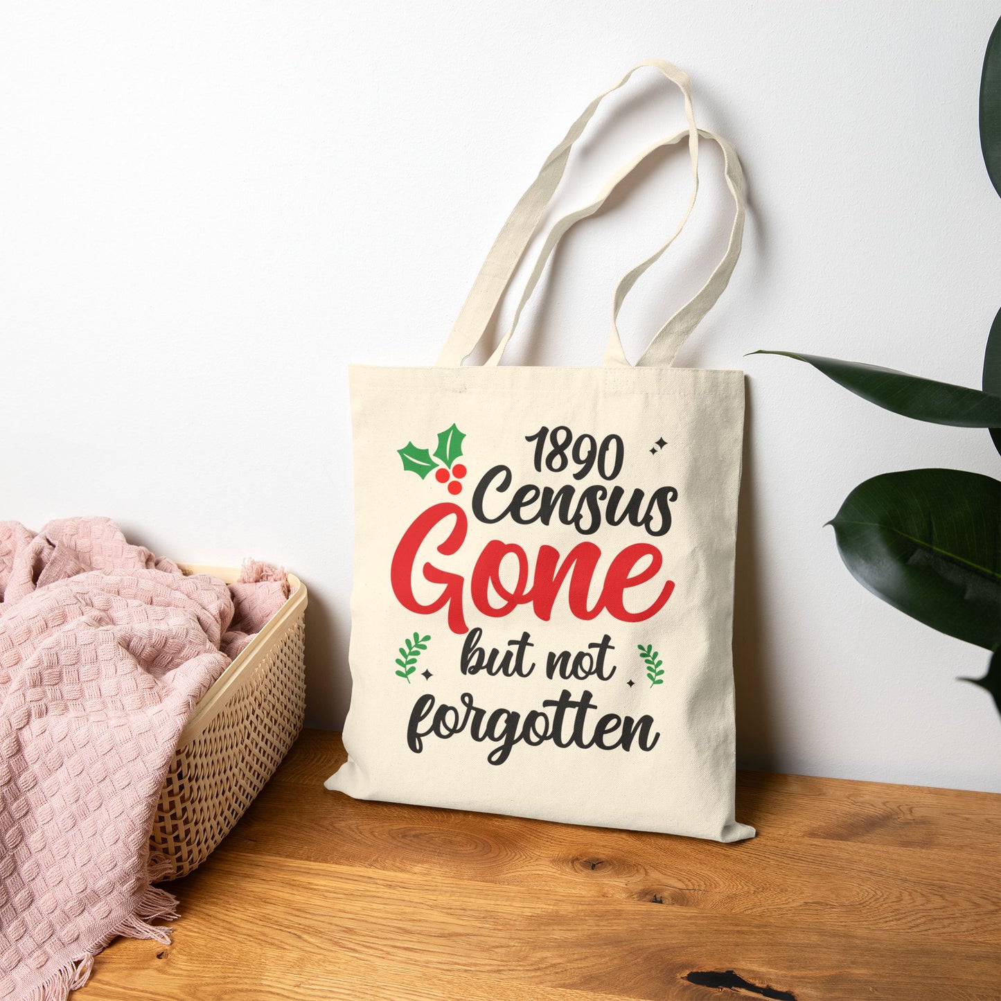1890 Census Gone But Not Forgotten Tote Bag