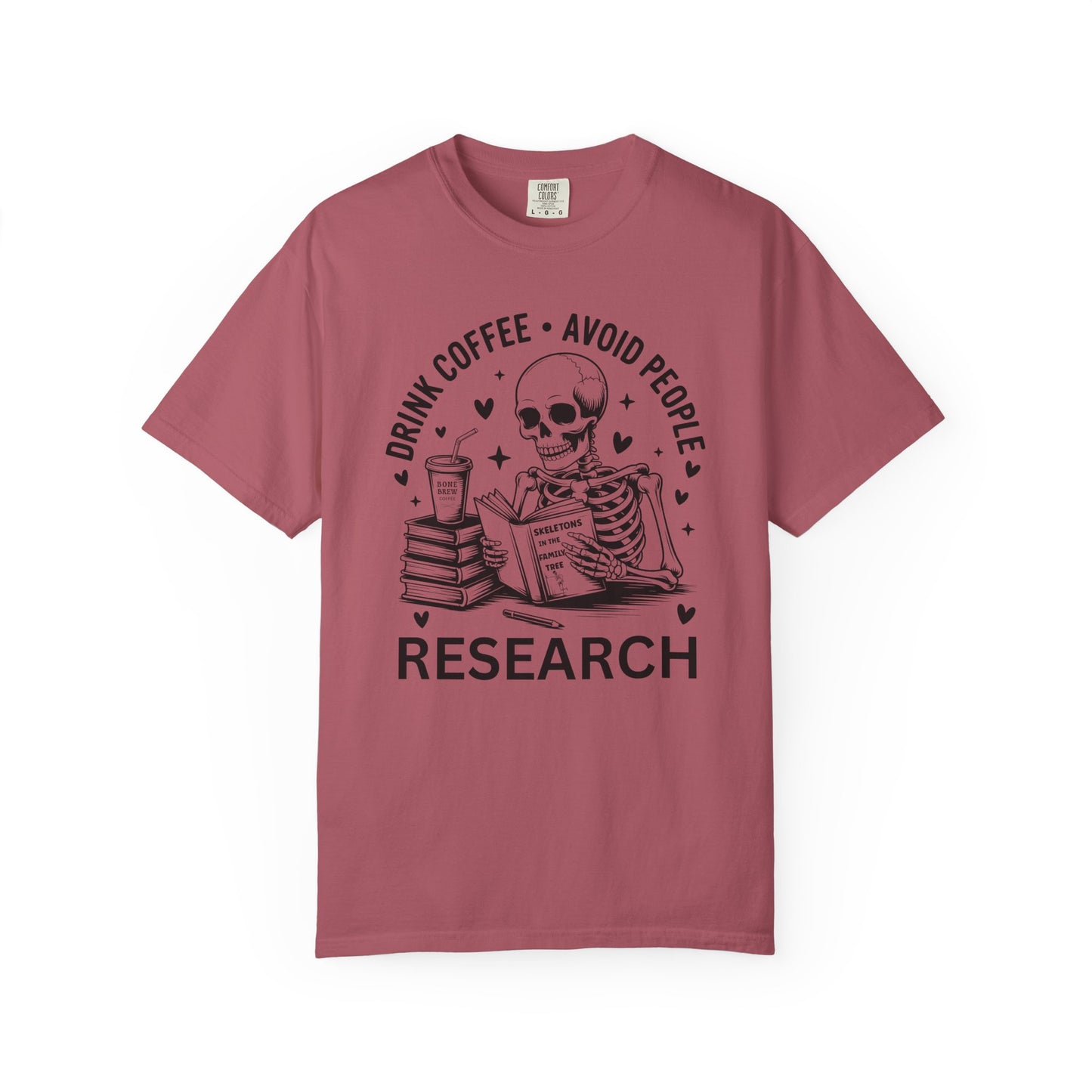 Bone Brew Coffee Research Halloween Genealogy T-Shirt