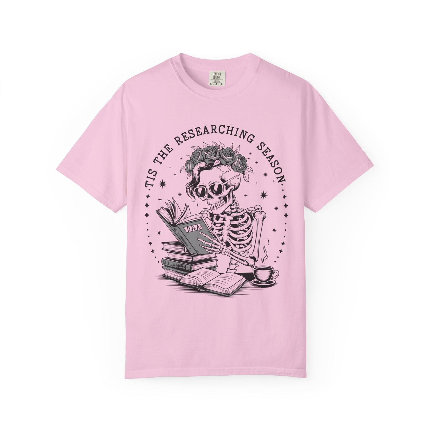 Tis the Researching Season Skeleton Shirt