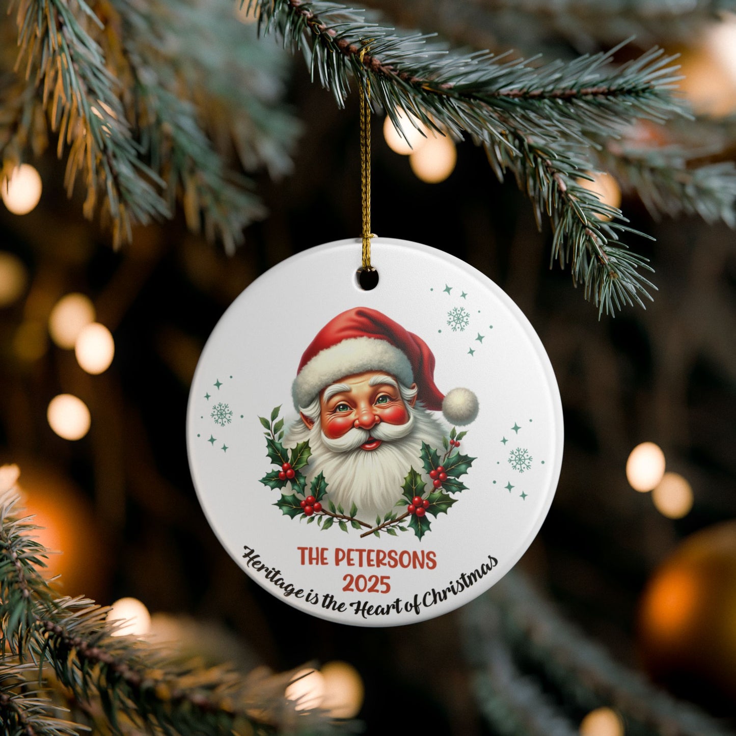 Personalized Santa Christmas Ornament