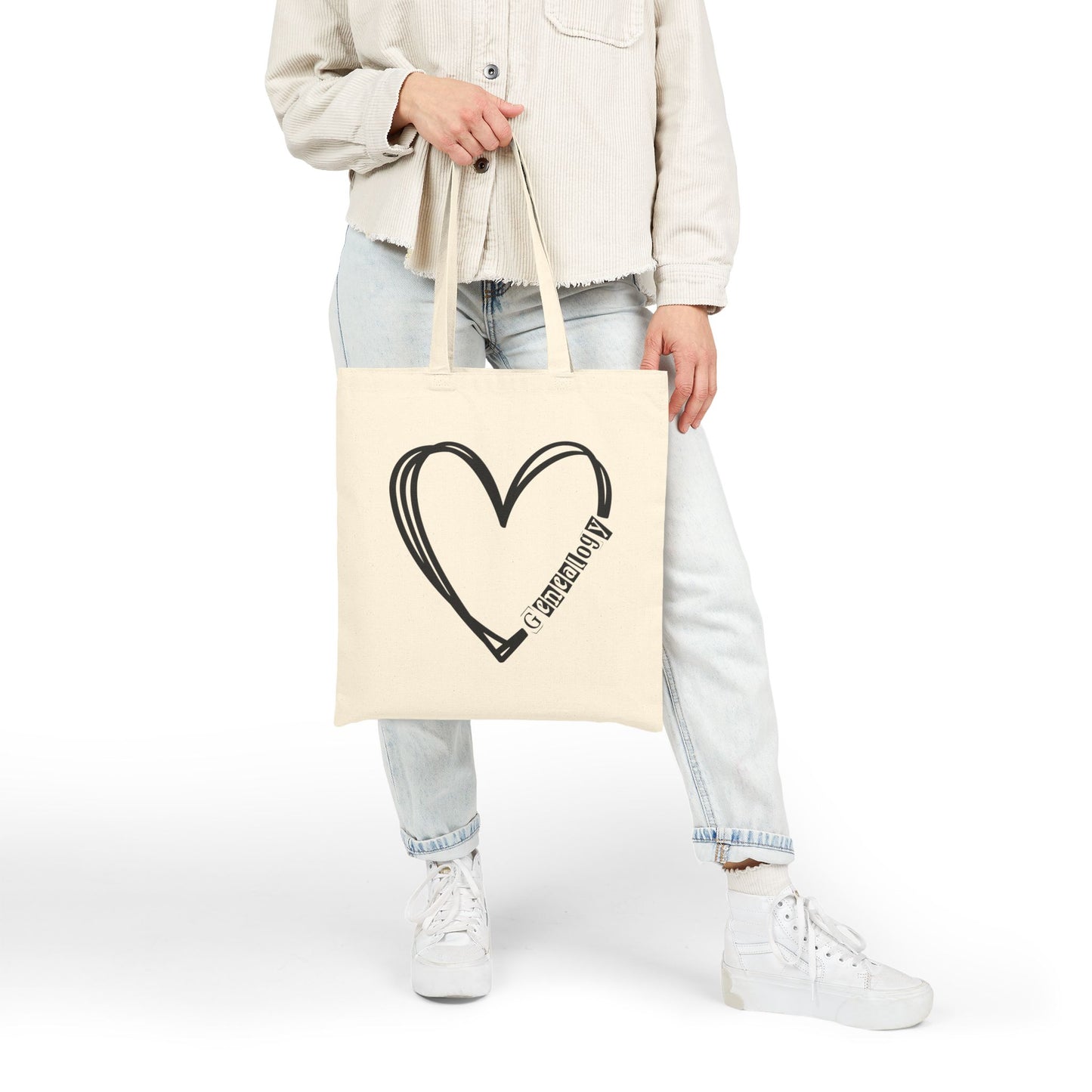Genealogy Heart Tote Bag