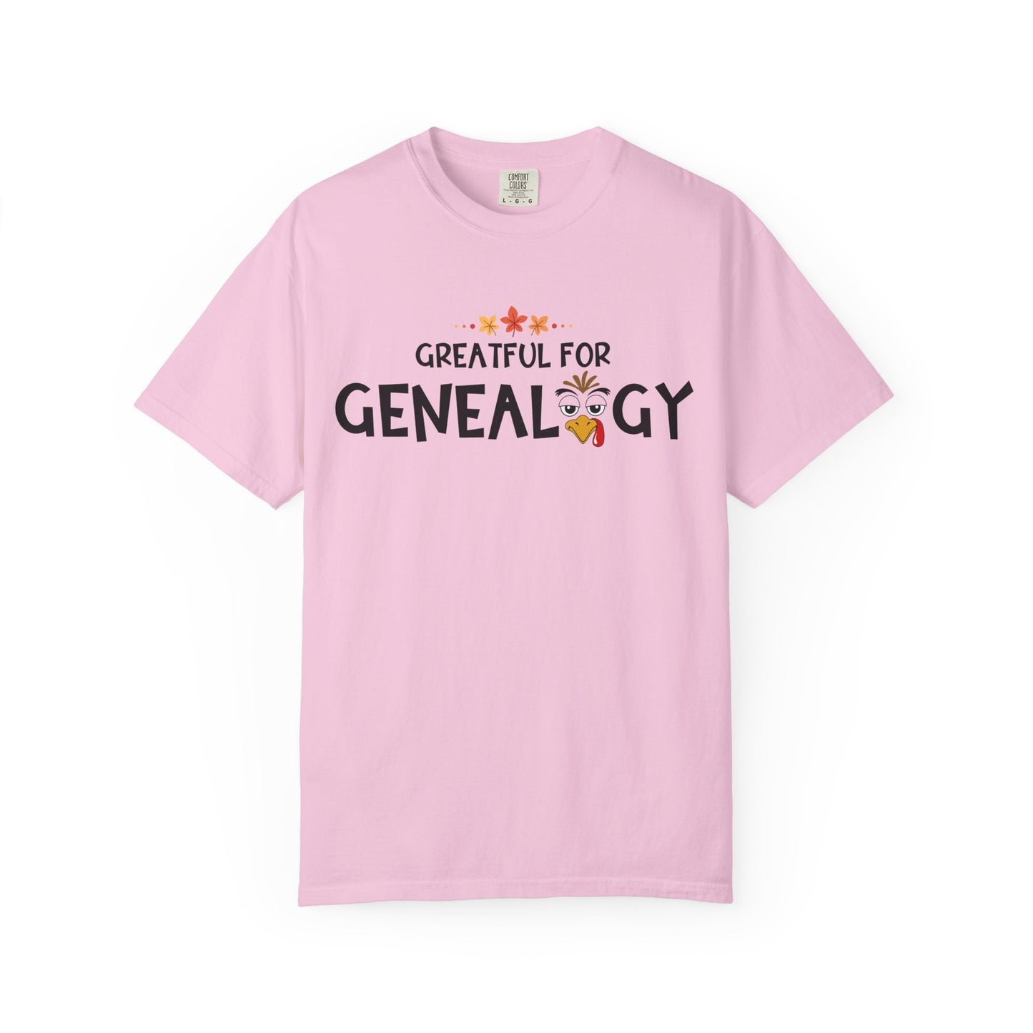 Grateful for Genealogy Thanksgiving Tshirt Gift