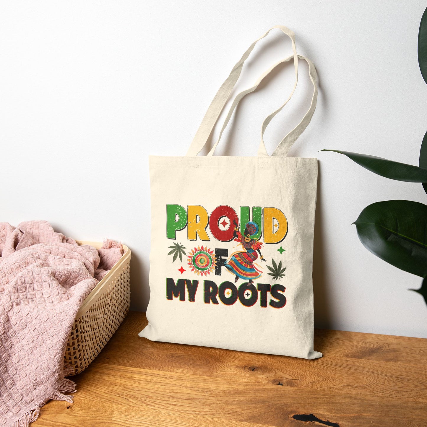 Proud of My Roots Afro Tote Bag