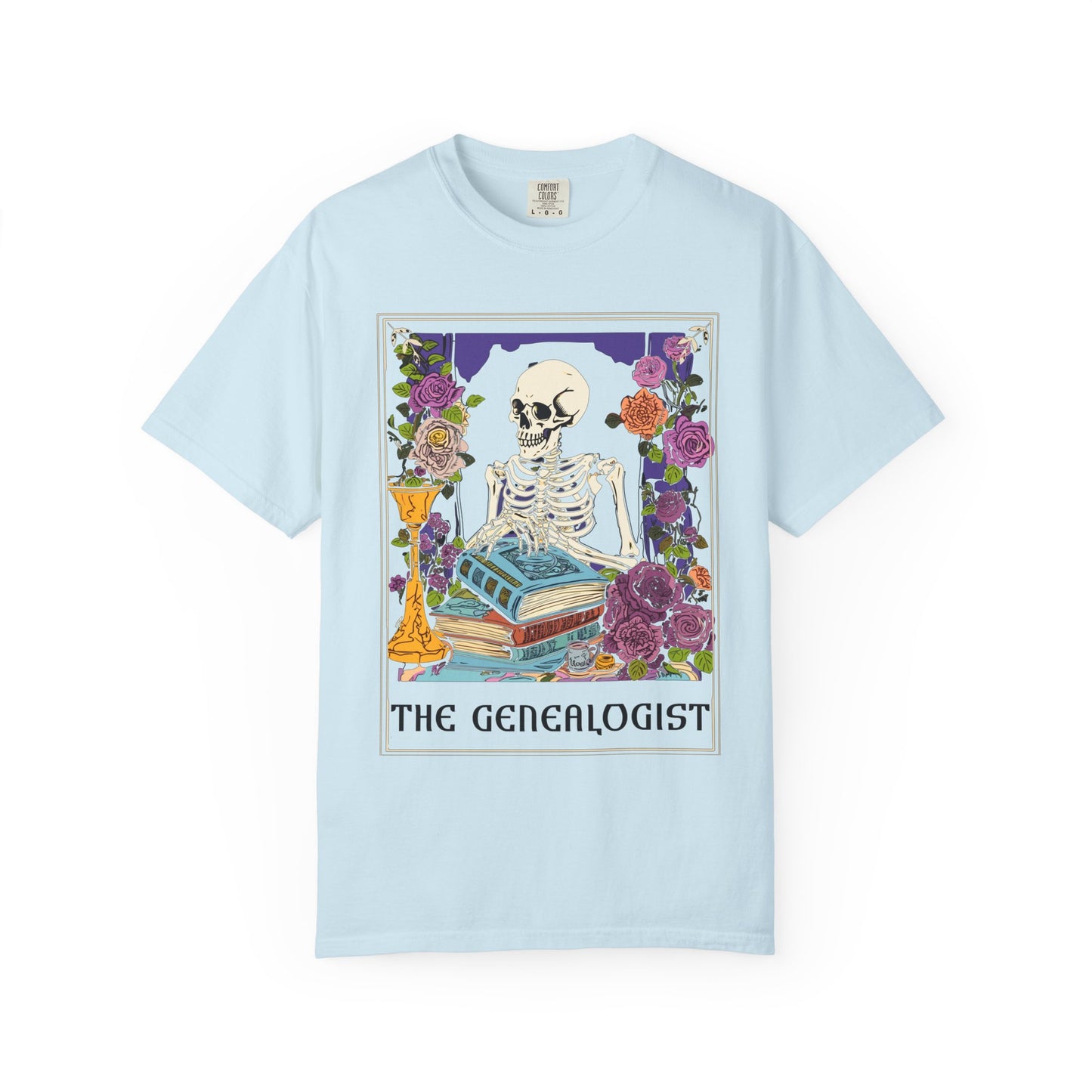 The Genealogist Vintage Skeleton Halloween T-Shirt