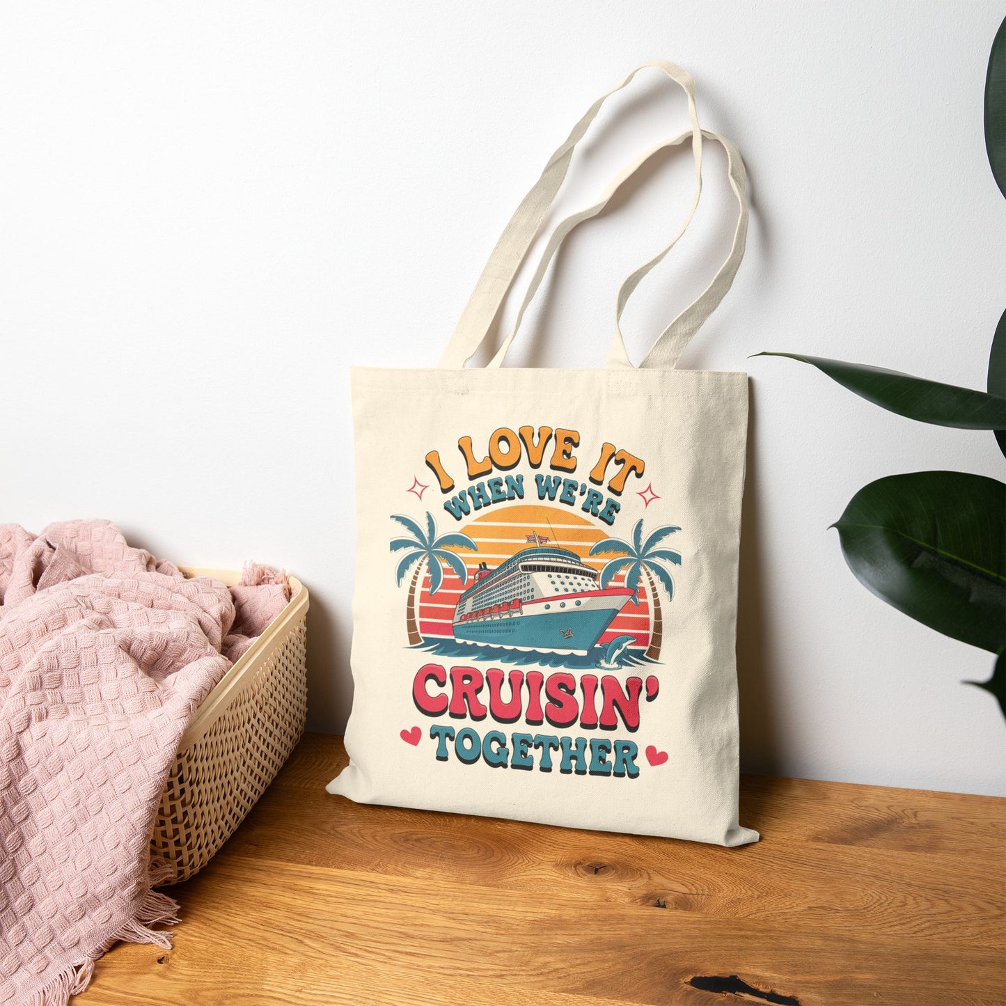 Personalized Family Reunion Cruise Tote Bag