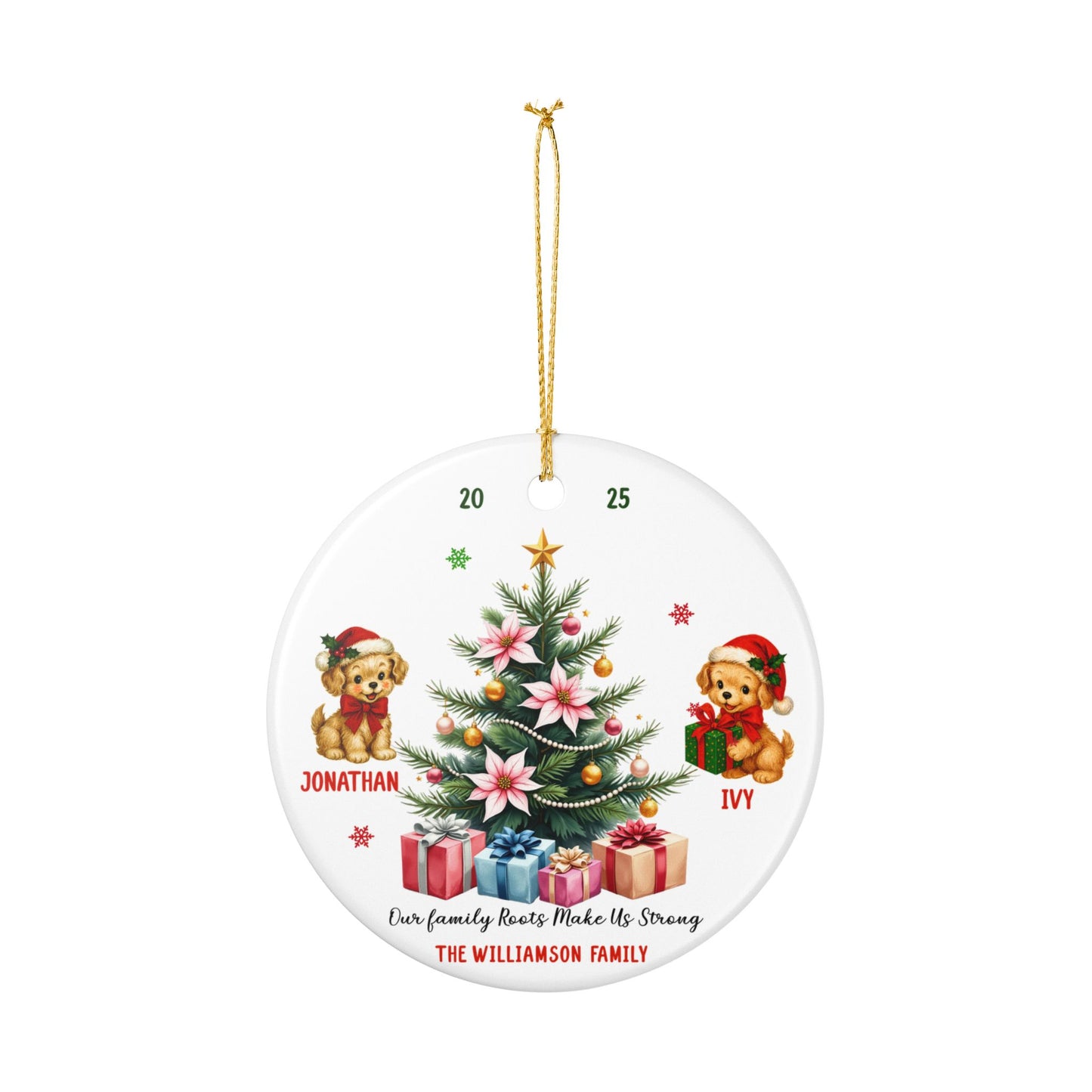 Vintage Personalized Christmas Ornament 2025