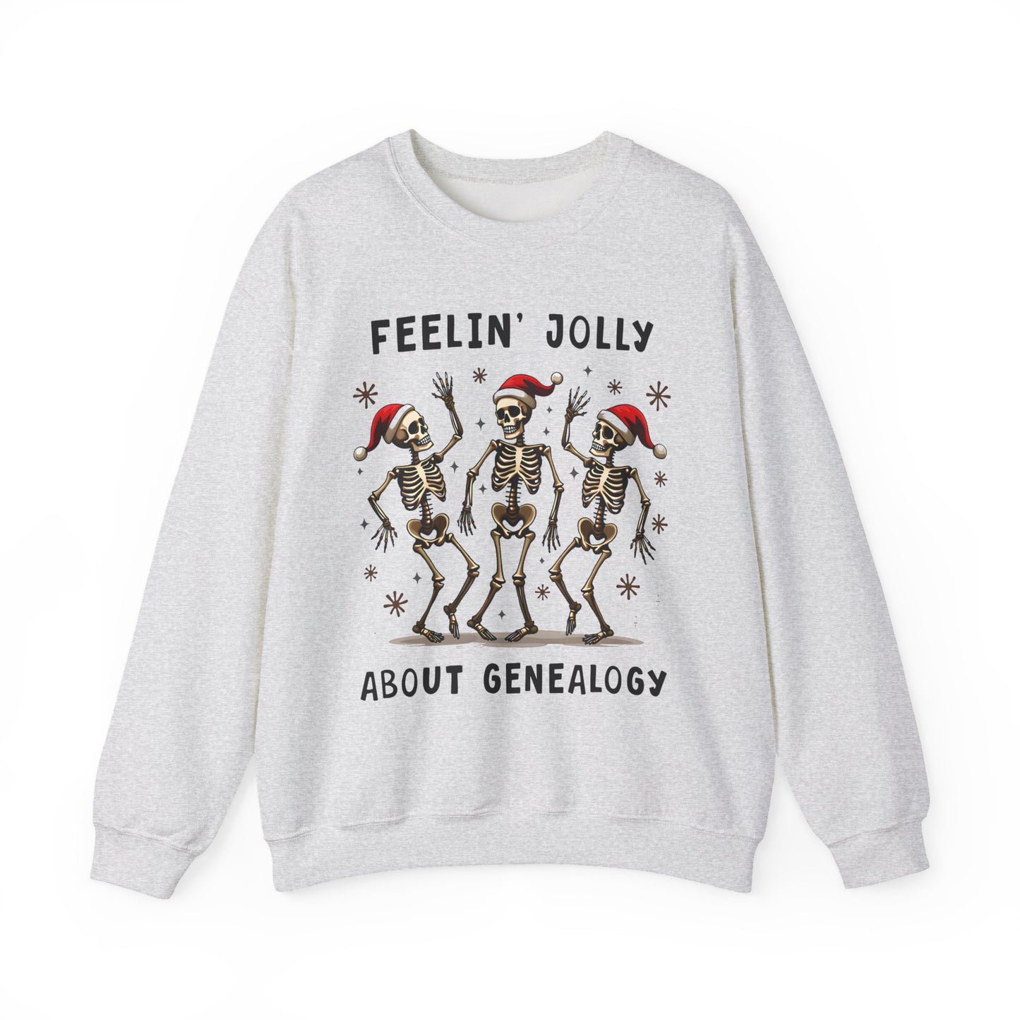 Feelinā Jolly About Genealogy Christmas Sweatshirt
