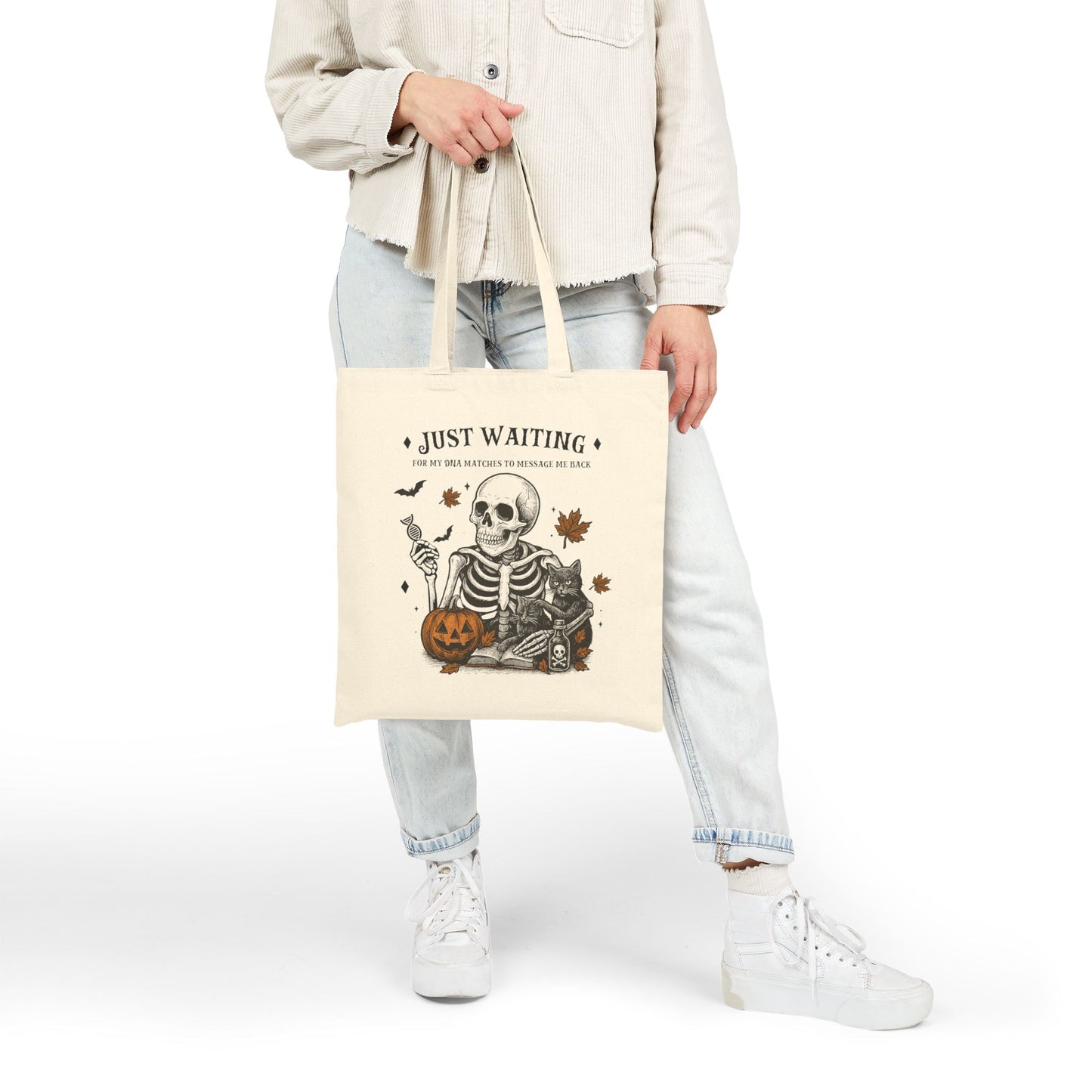 Just Waiting for DNA Matches Tote Bag
