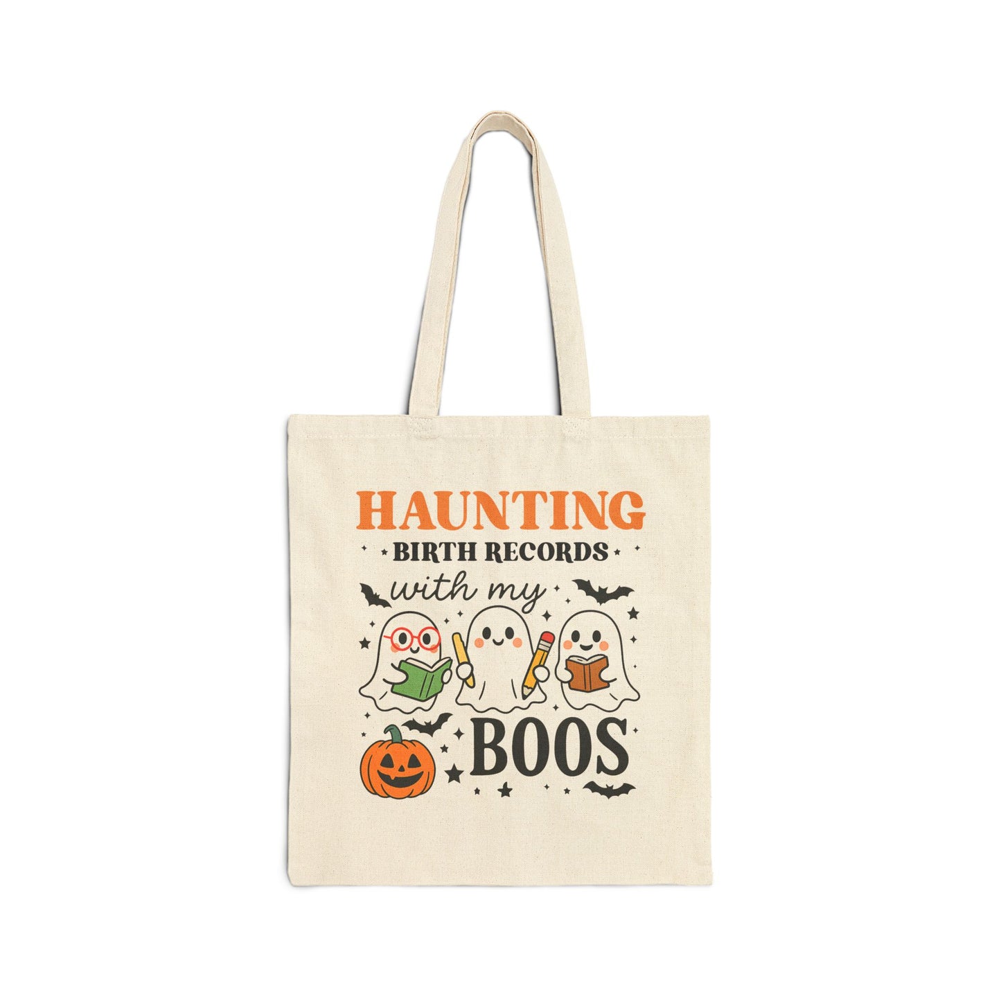 Haunting Birth Records with My Boos Tote Bag