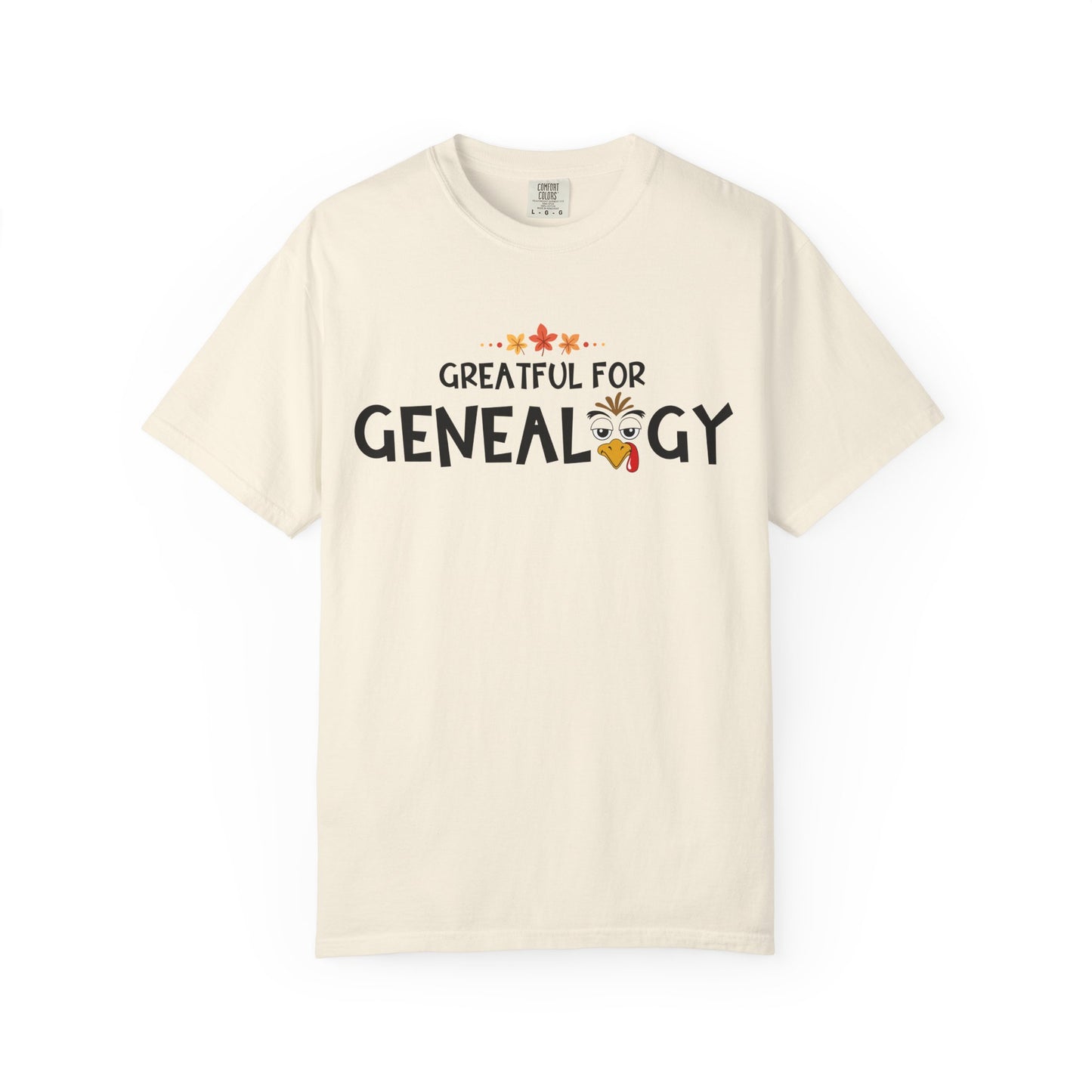 Grateful for Genealogy Thanksgiving Tshirt Gift