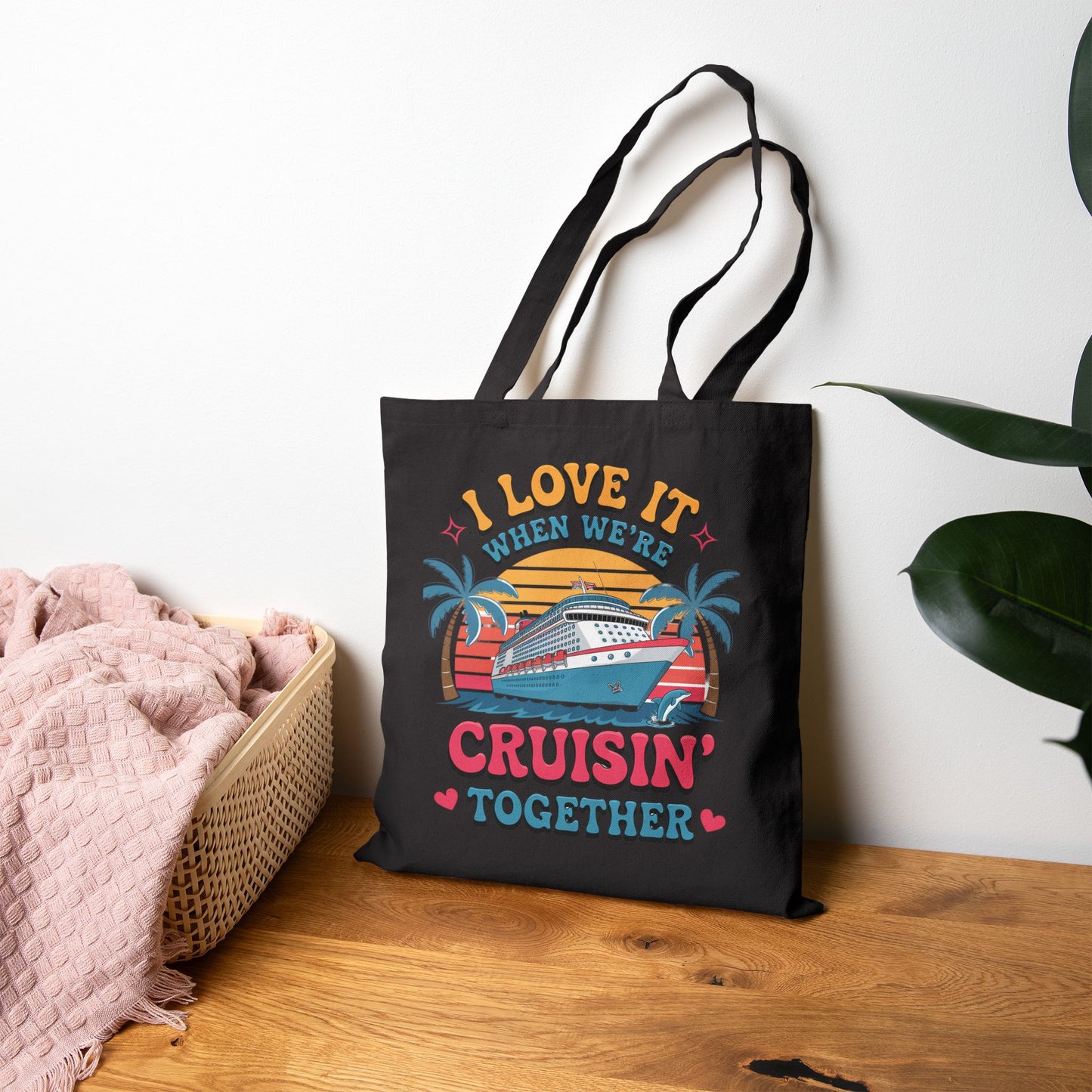 Personalized Family Reunion Cruise Tote Bag