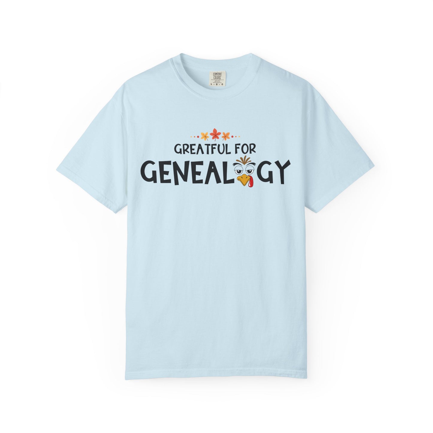 Grateful for Genealogy Thanksgiving Tshirt Gift