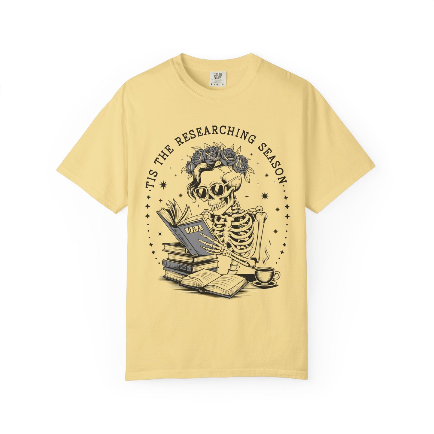 Tis the Researching Season Skeleton Shirt