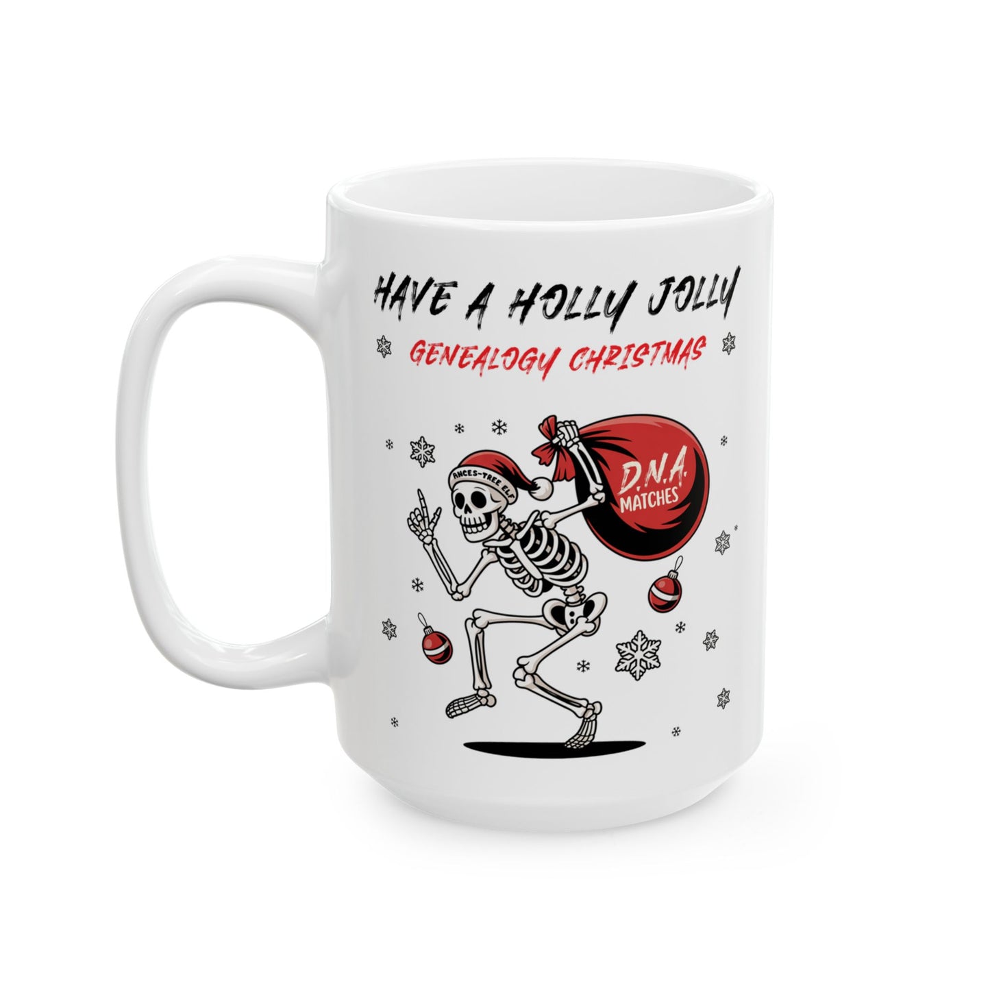 Holly Jolly Genealogy Christmas Mug