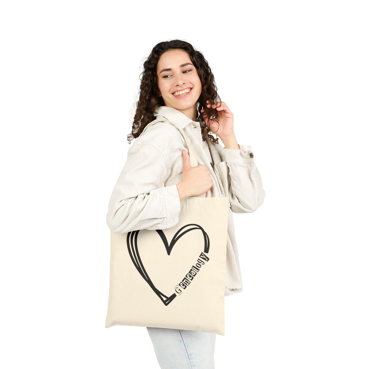 Genealogy Heart Tote Bag