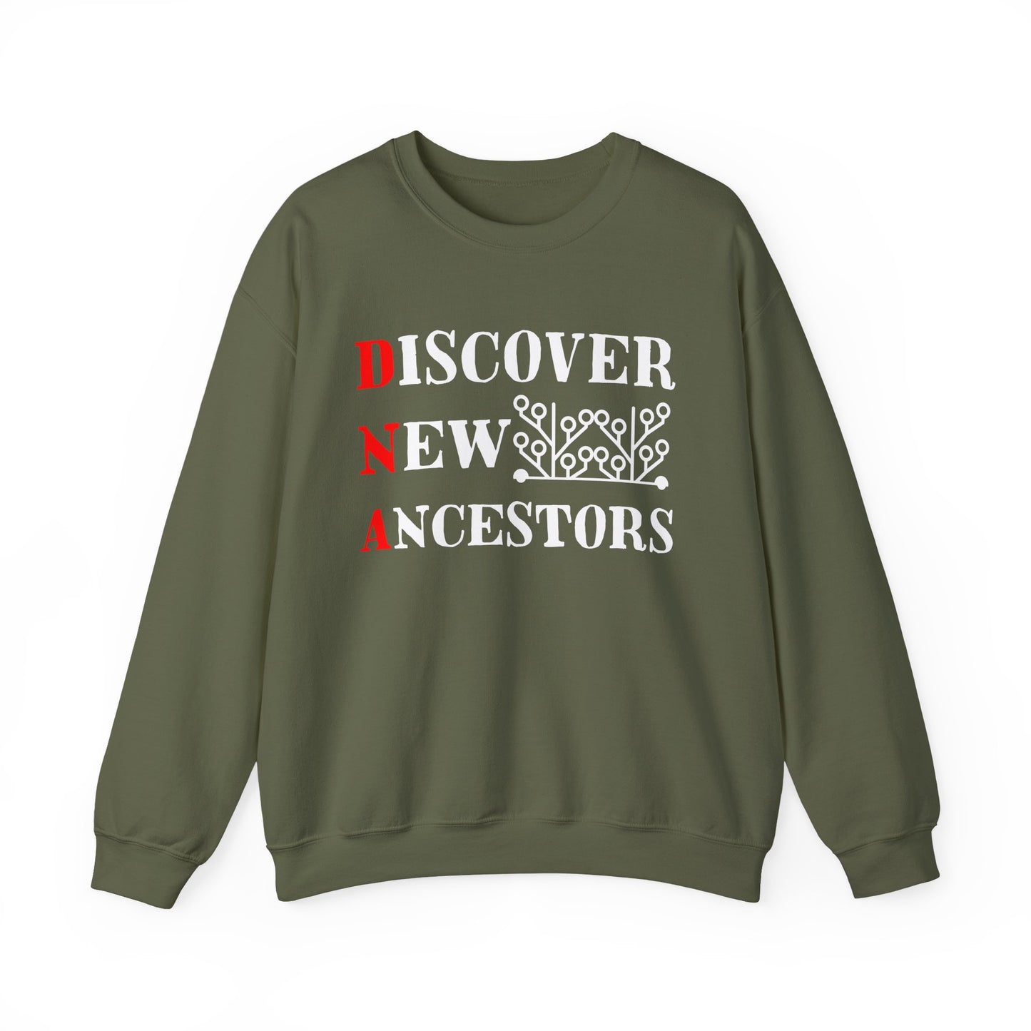DNA - Discover New Ancestors Sweatshirt for Genealogy Fans