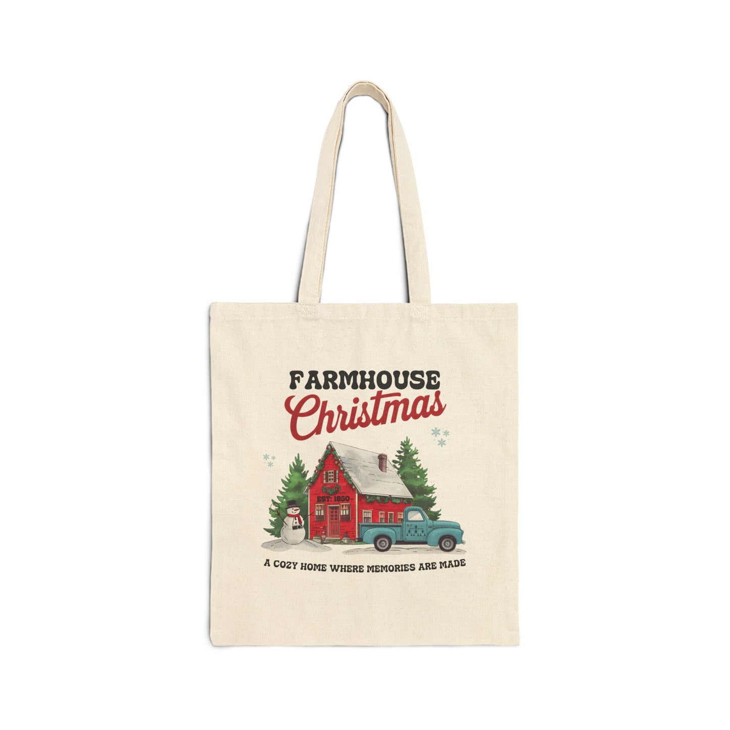Farmhouse Christmas Tote Bag