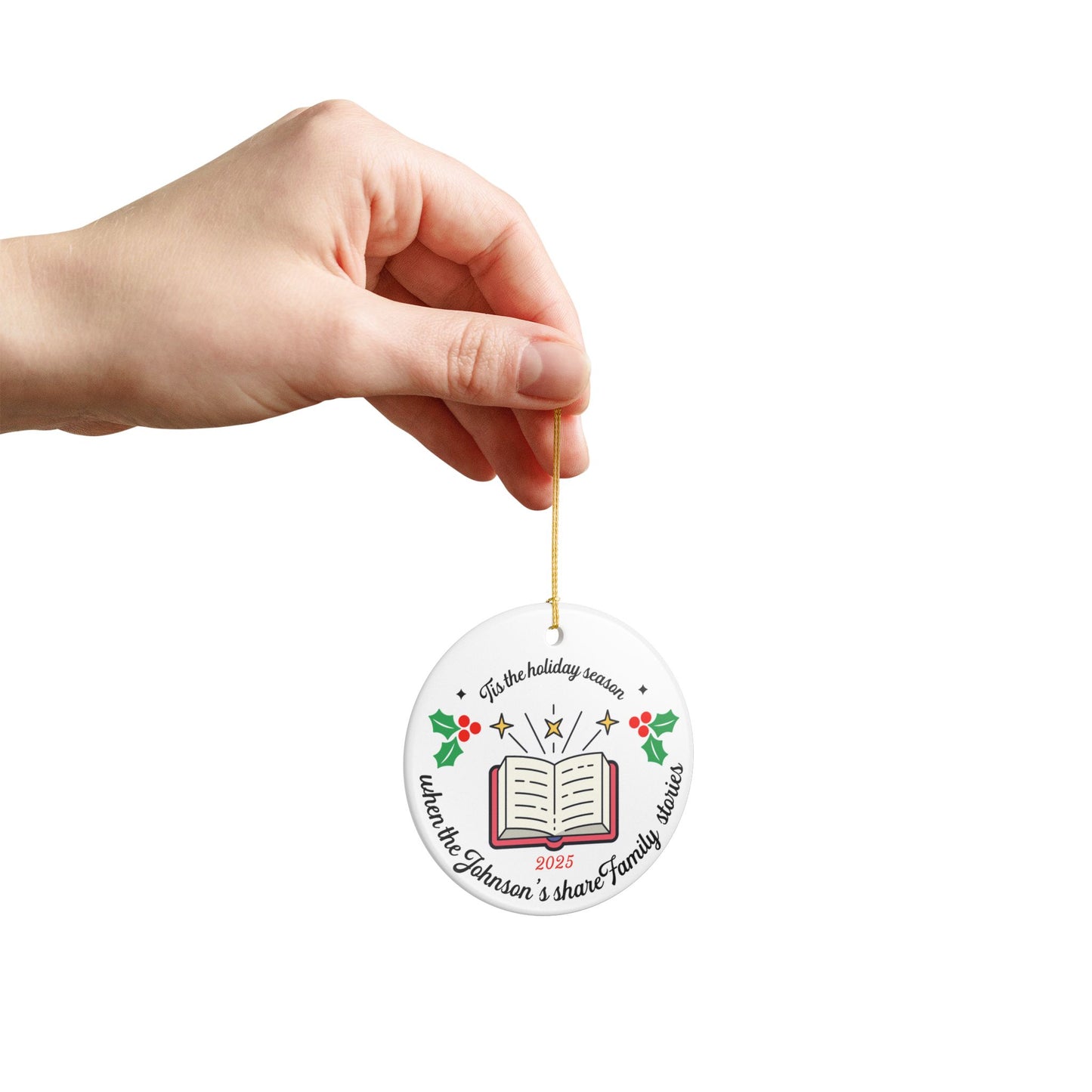 Personalized Christmas Season Story Ornament