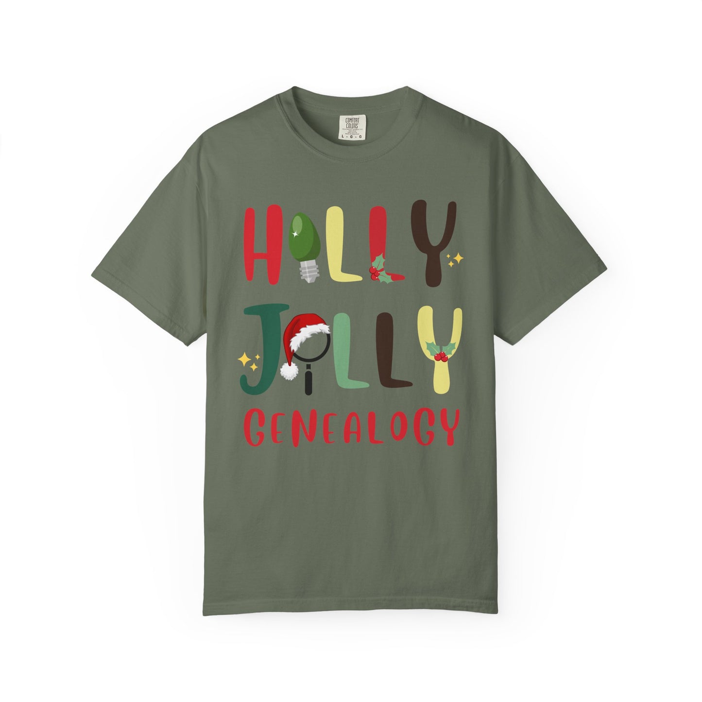 Holly Jolly Genealogy Christmas T-Shirt