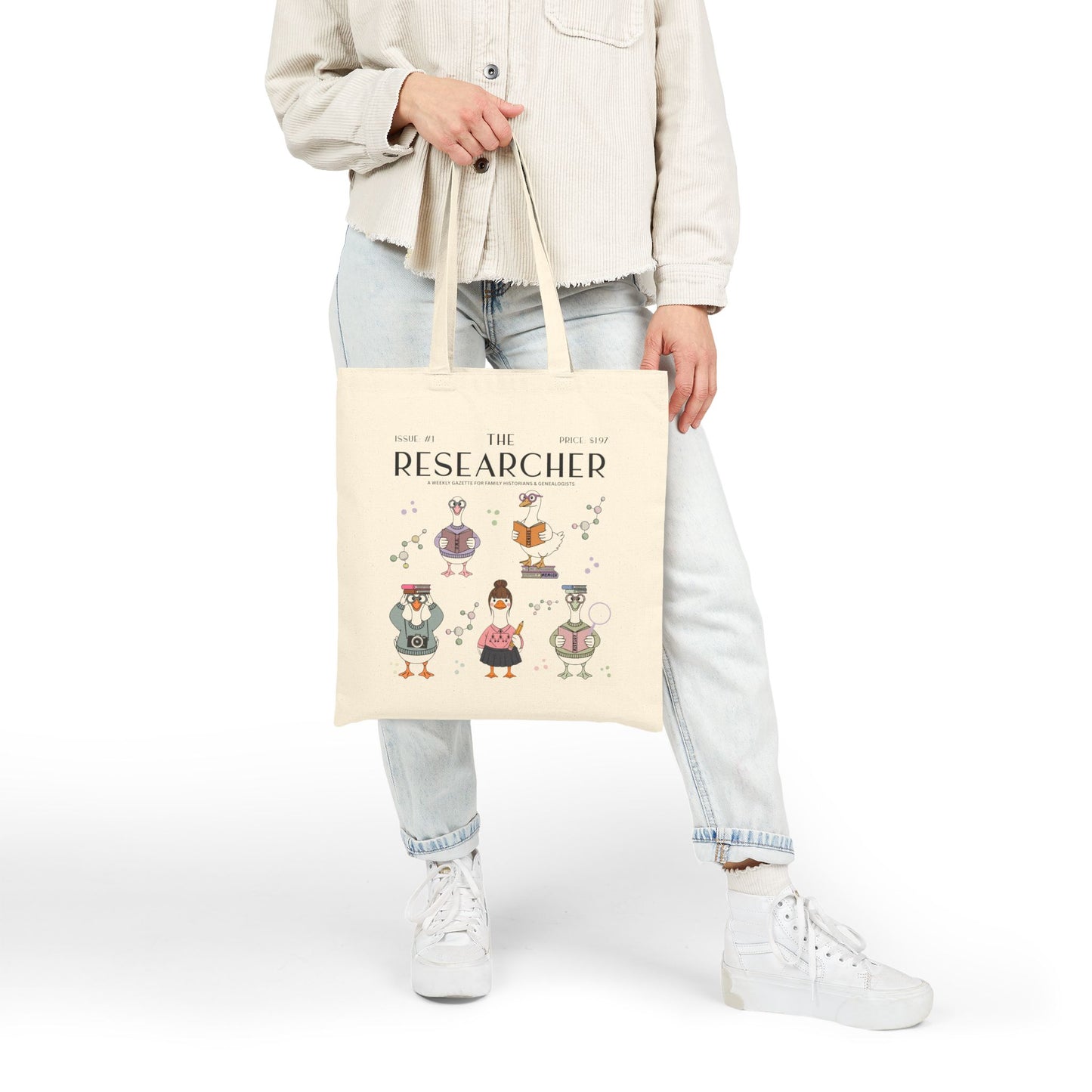 The Researcher Goose Tote Bag