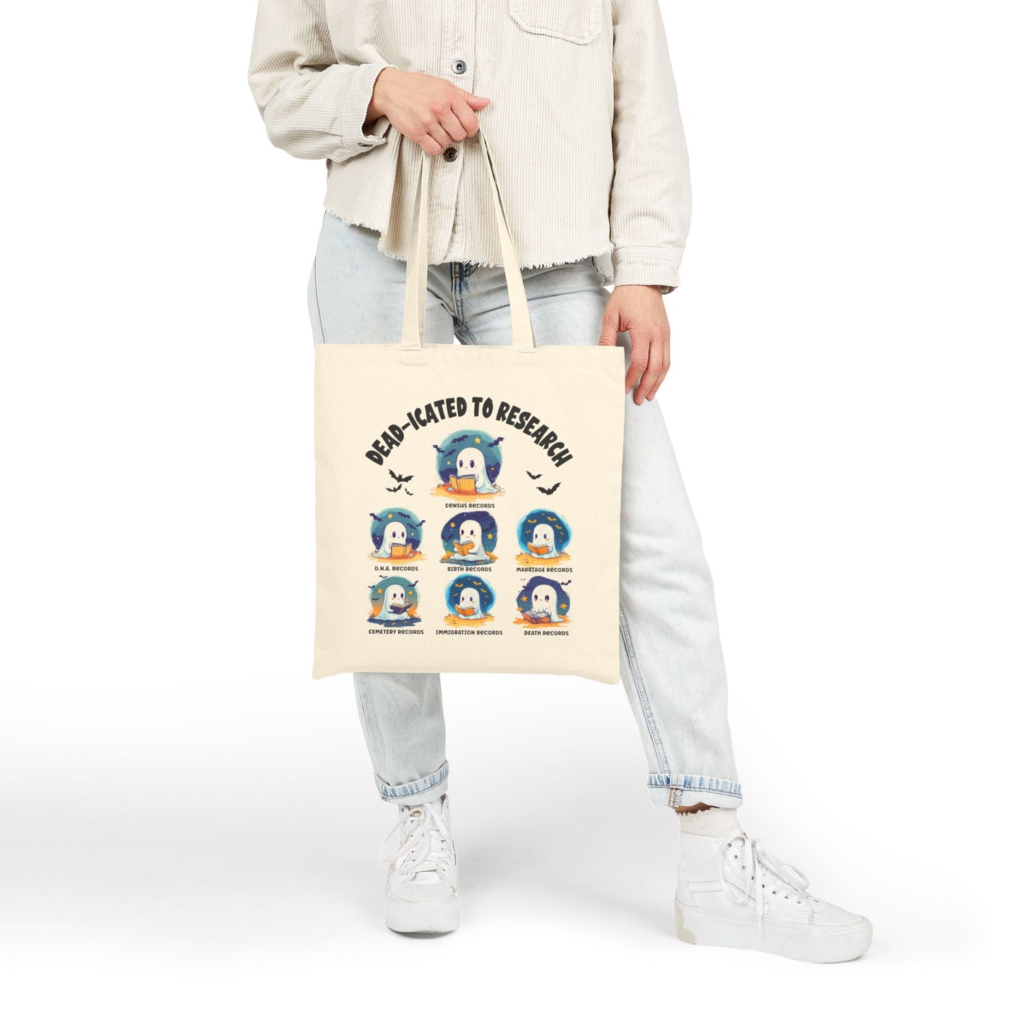Dedicated to Research Ghost Tote Bag