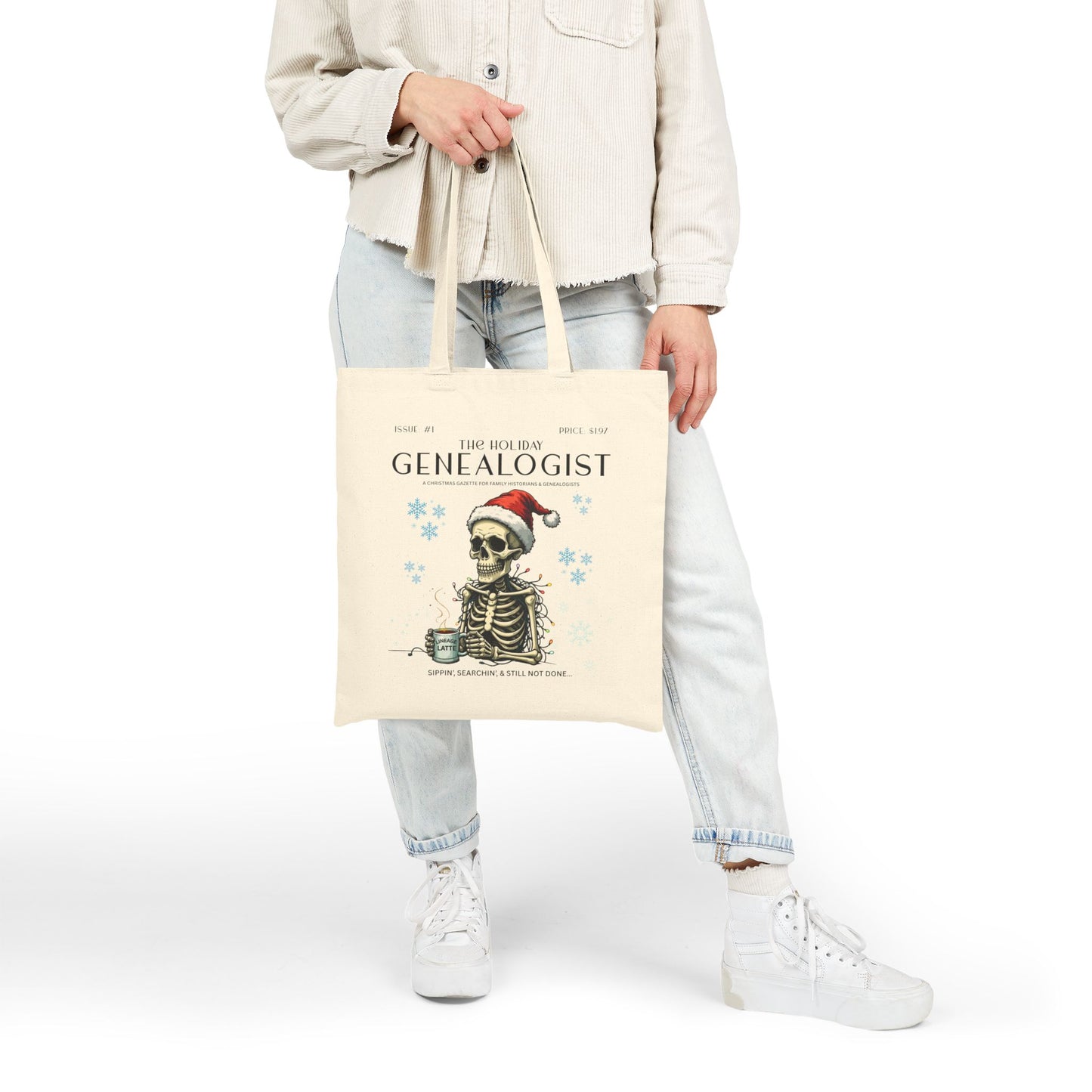 Holiday Genealogist Tote Bag