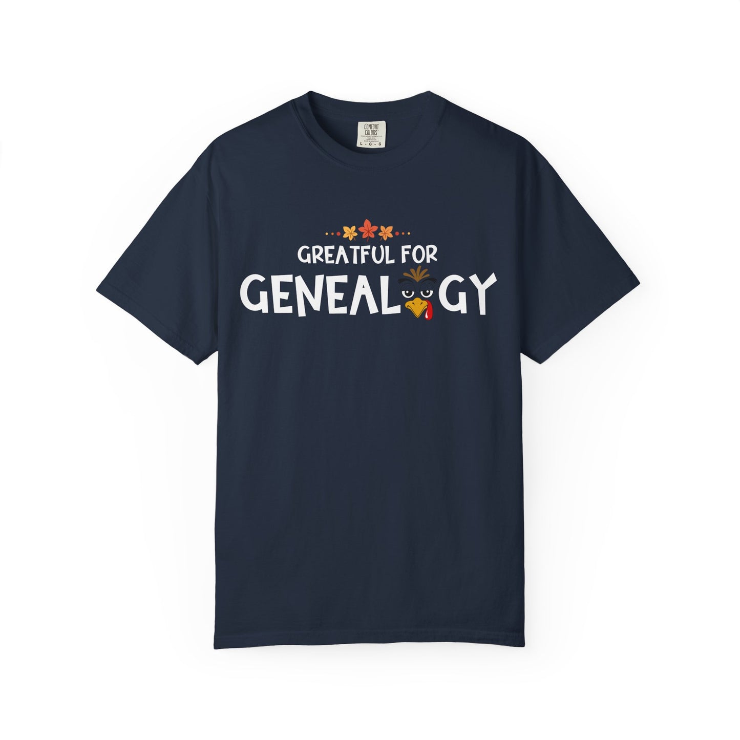 Grateful for Genealogy Thanksgiving Tshirt Gift