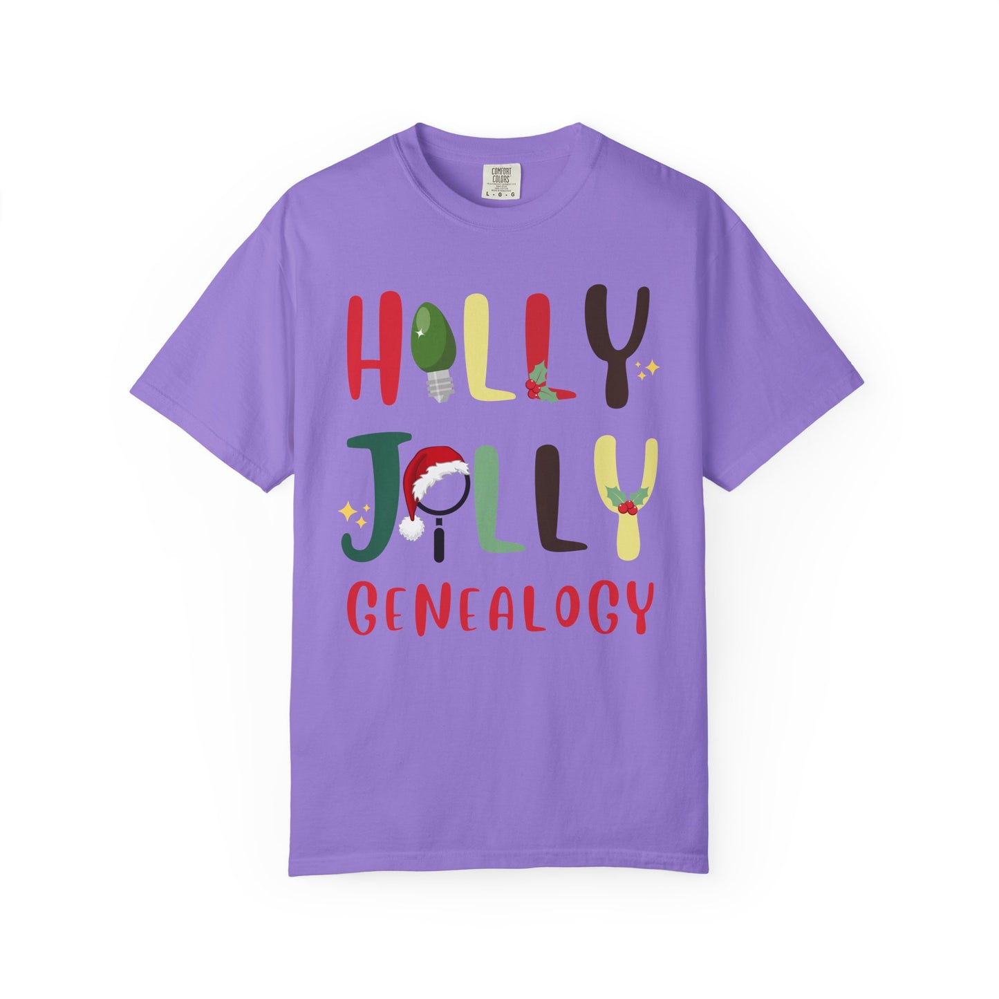 Holly Jolly Genealogy Christmas T-Shirt