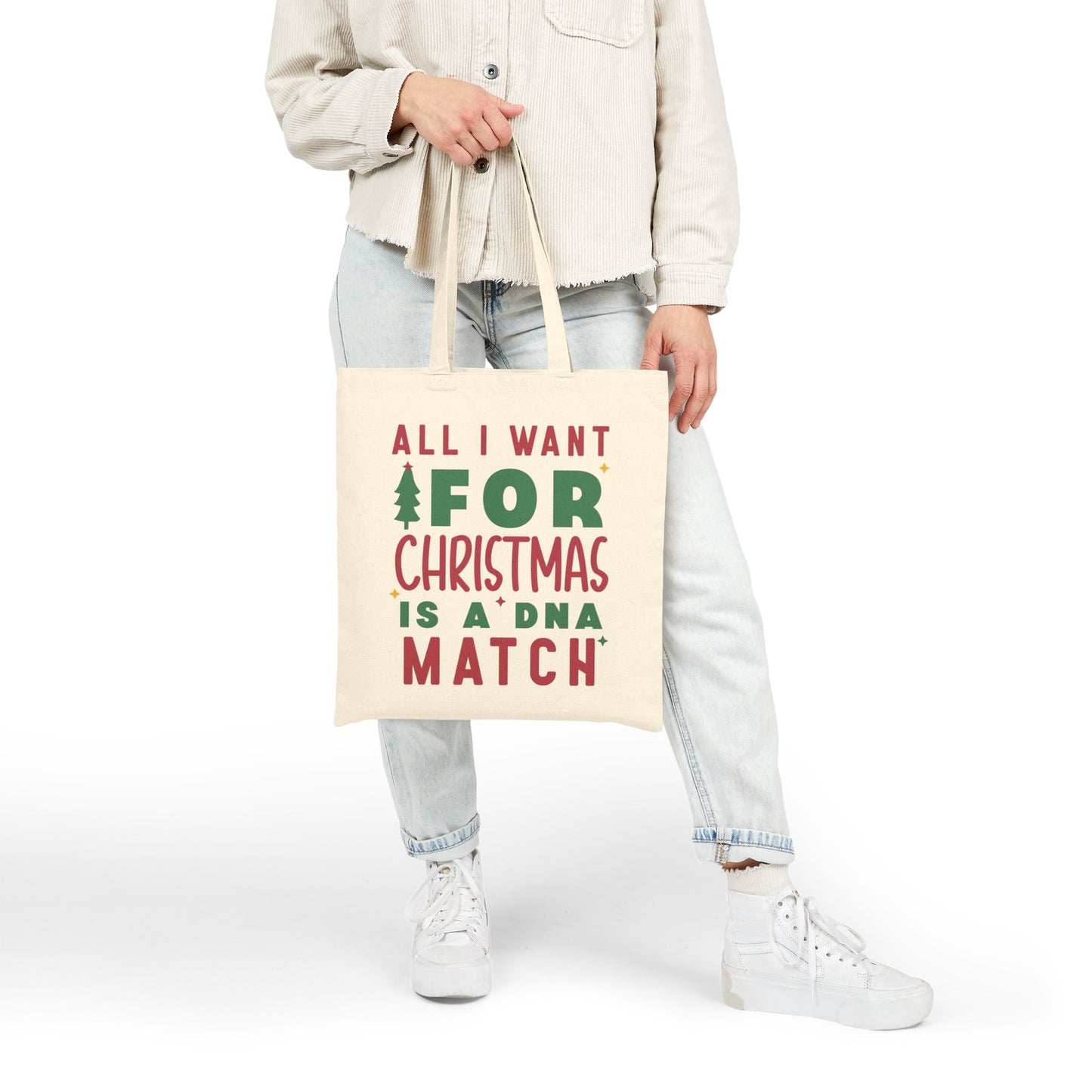 All I Want for Christmas Is a DNA Match Tote Bag