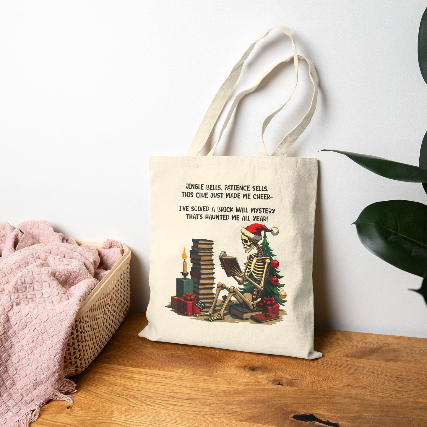 Genealogy Christmas Tote Bag