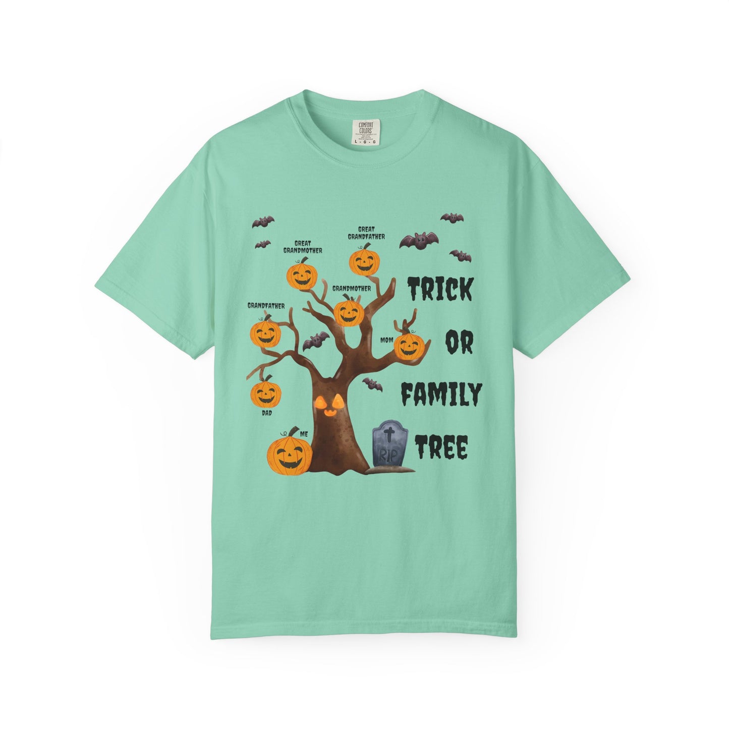 Trick or Family Tree Comfort Colors Genealogy T-Shirt Gift