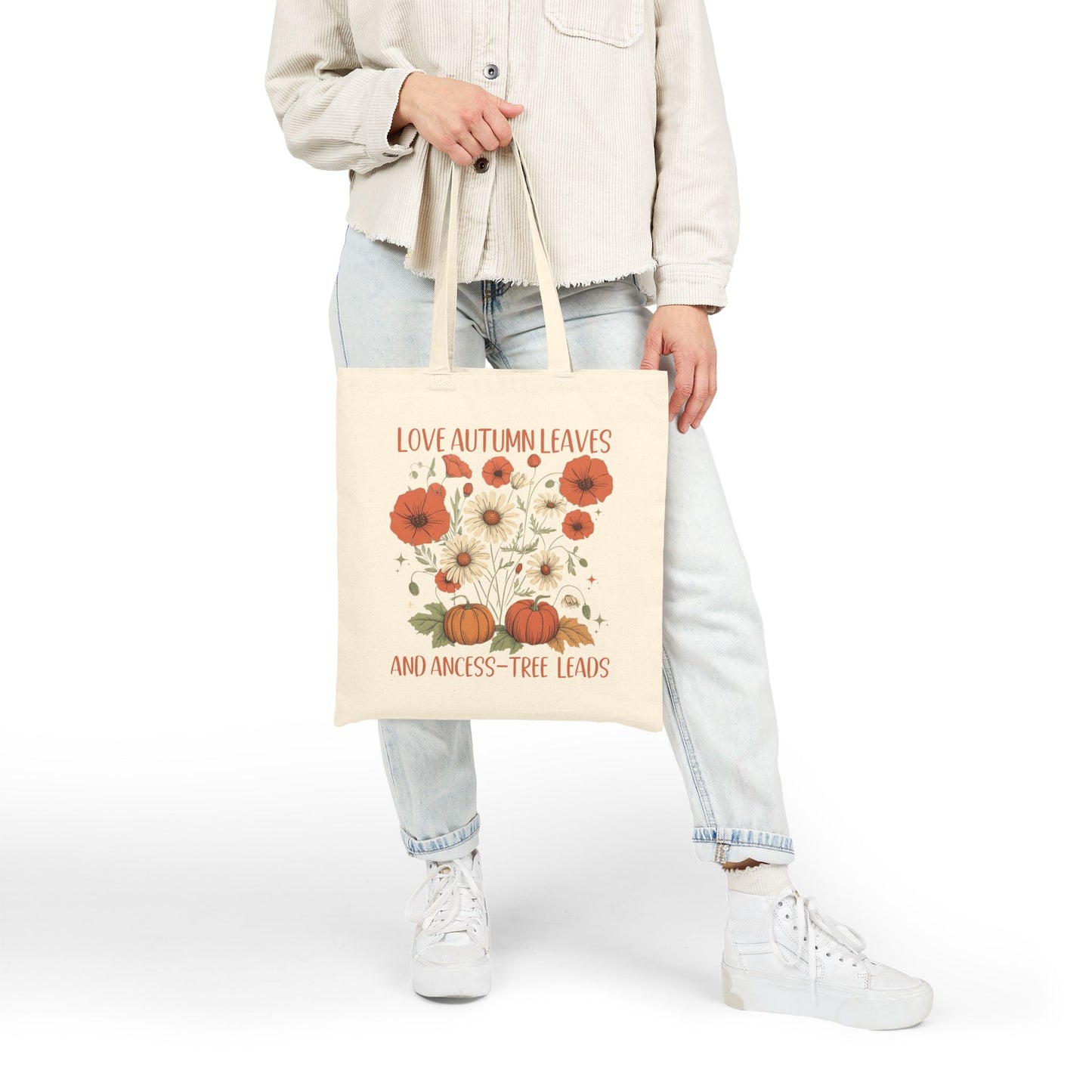 Love Autumn Leaves and Ances-Tree Leads Tote
