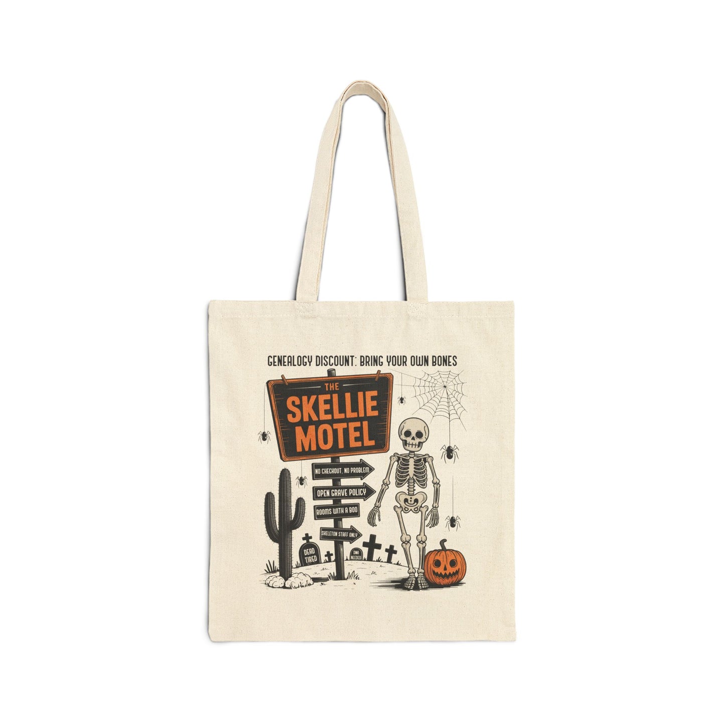 Skellie Motel Funny Tote Bag