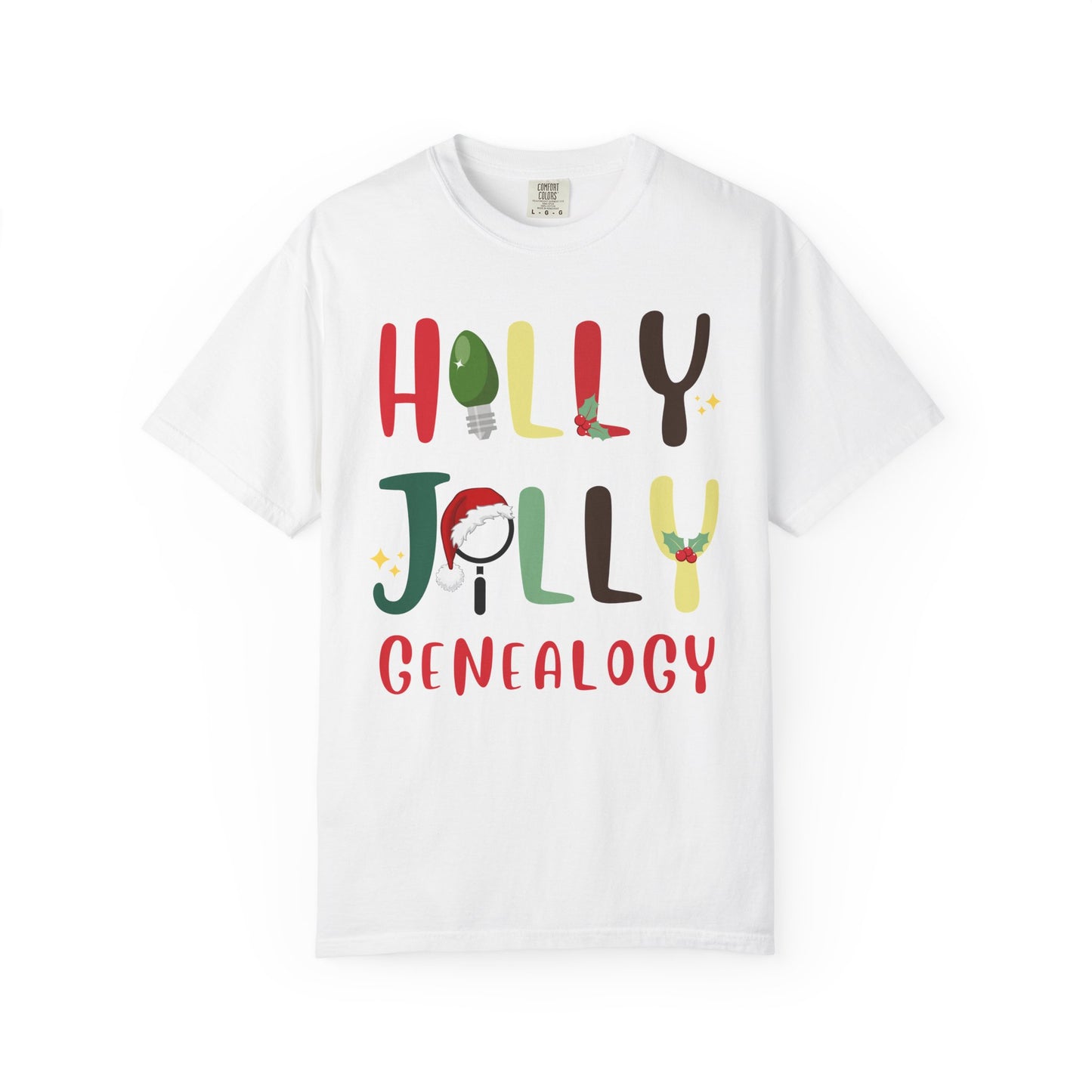 Holly Jolly Genealogy Christmas T-Shirt