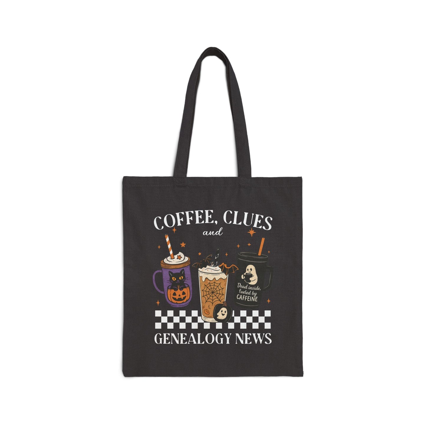 Coffee, Clues & Genealogy News Halloween Tote Bag