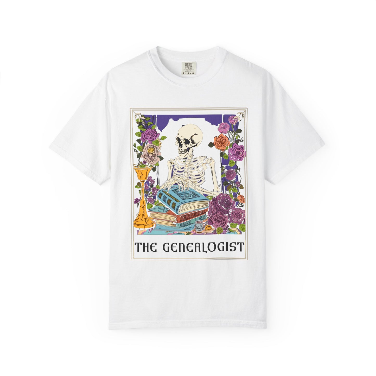 The Genealogist Vintage Skeleton Halloween T-Shirt