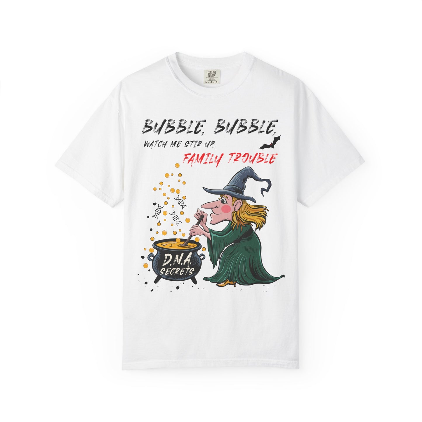 Funny DNA Genealogy T-Shirt Bubble Trouble