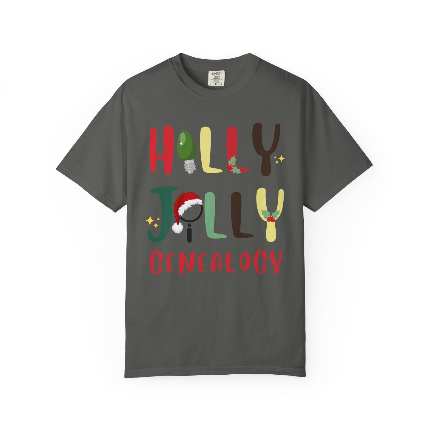 Holly Jolly Genealogy Christmas T-Shirt