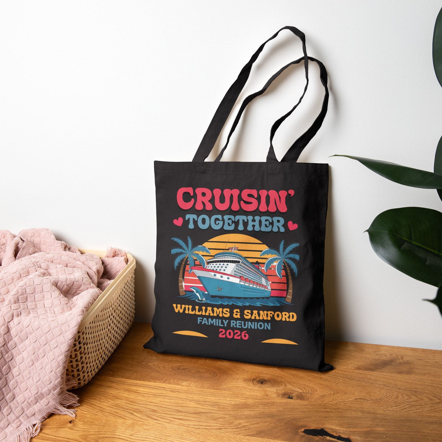 Cruisin Together Family Reunion Tote Bag