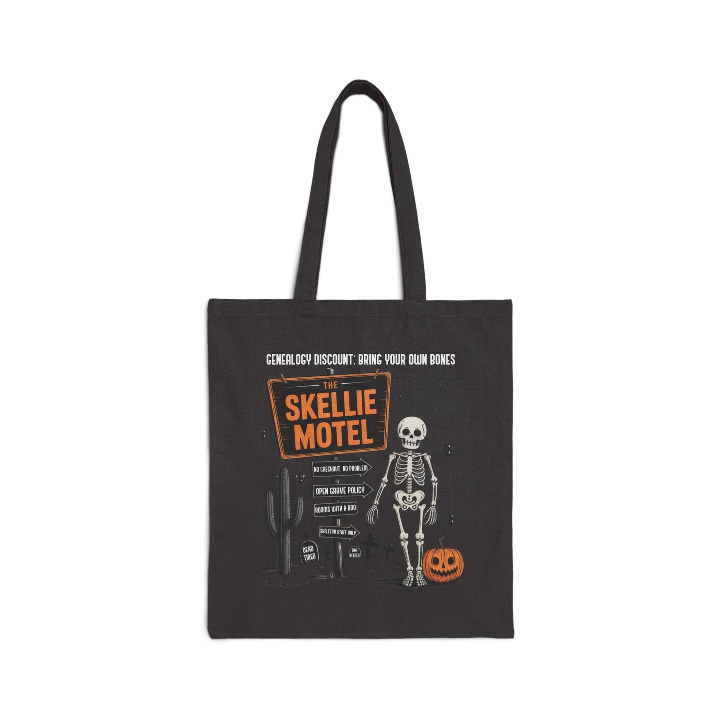 Skellie Motel Funny Tote Bag