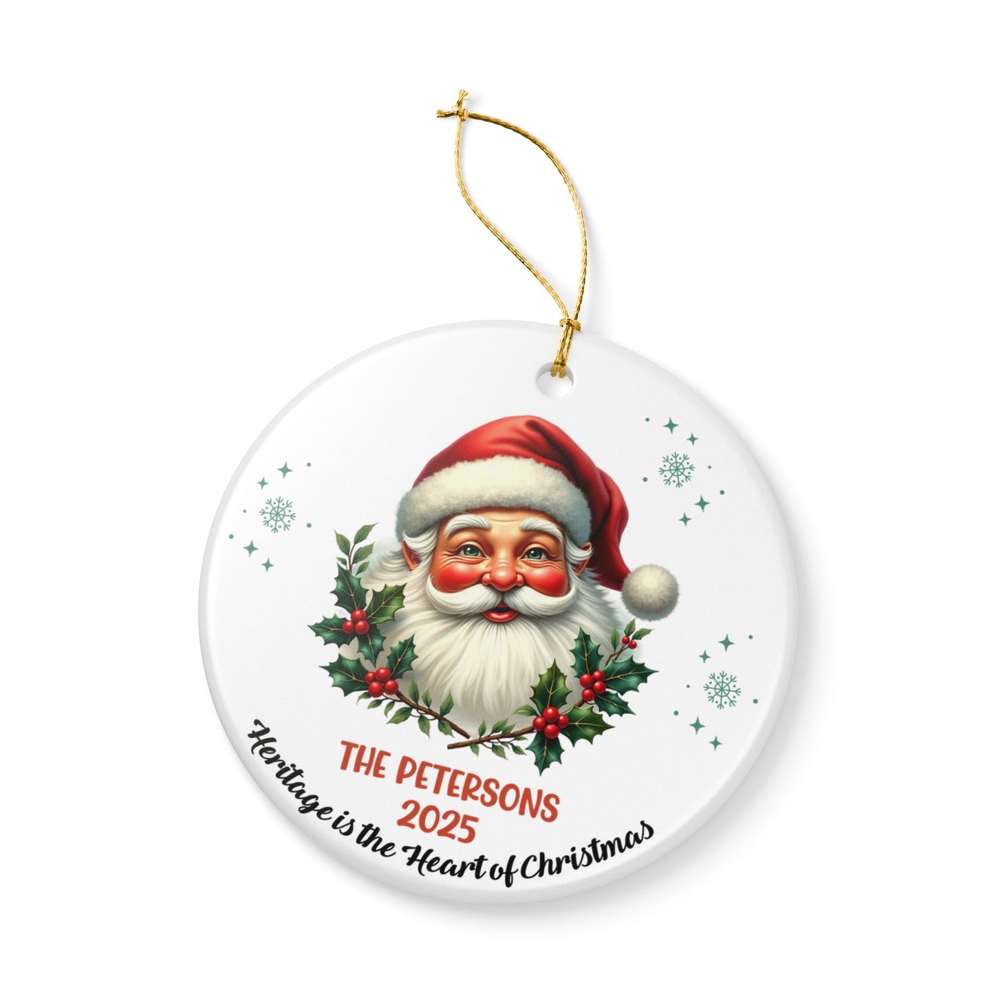 Personalized Santa Christmas Ornament